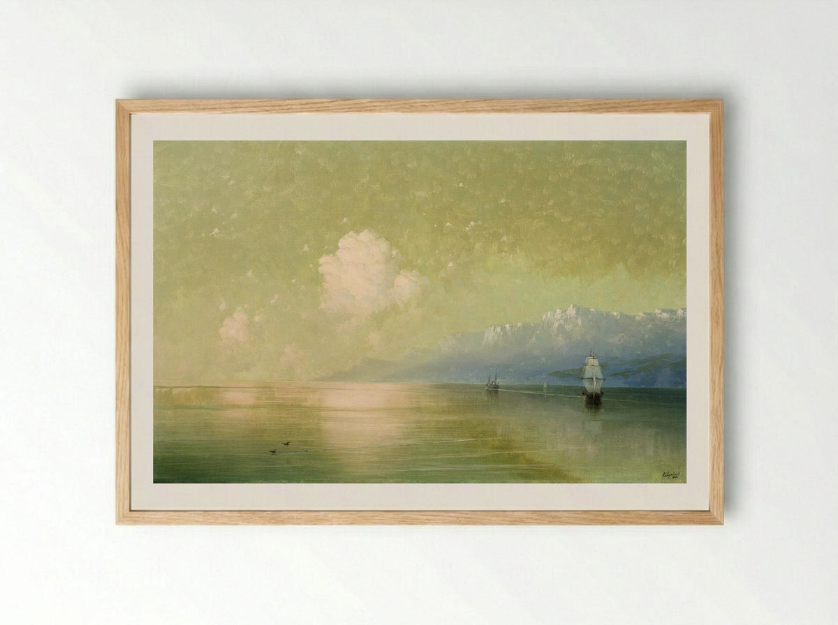 Seascape - Ivan Aivazovsky - Framed Print Wood