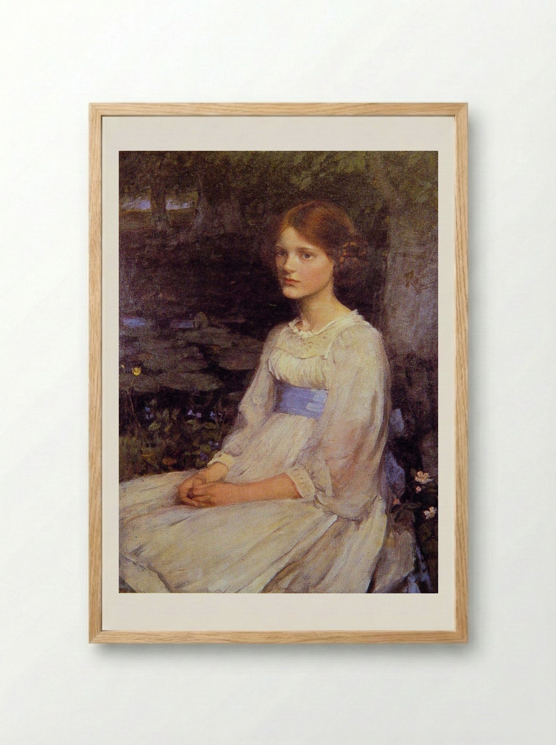 Miss Betty Pollock - John William Waterhouse - Framed Print Wood