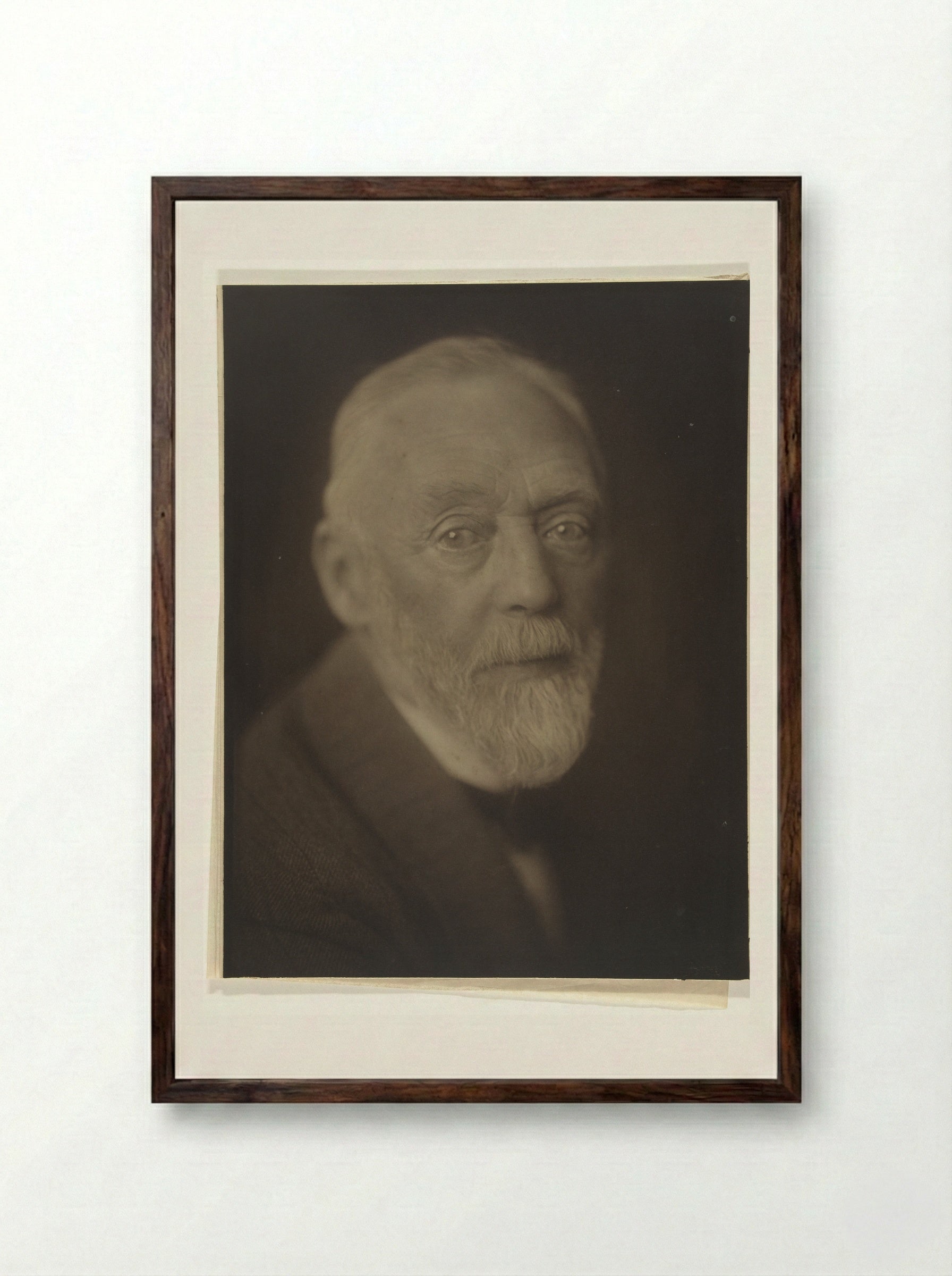 Portrait of Carel Adolph Lion Cachet - Carel Adolph Lion Cachet - Framed Print Dark Wood