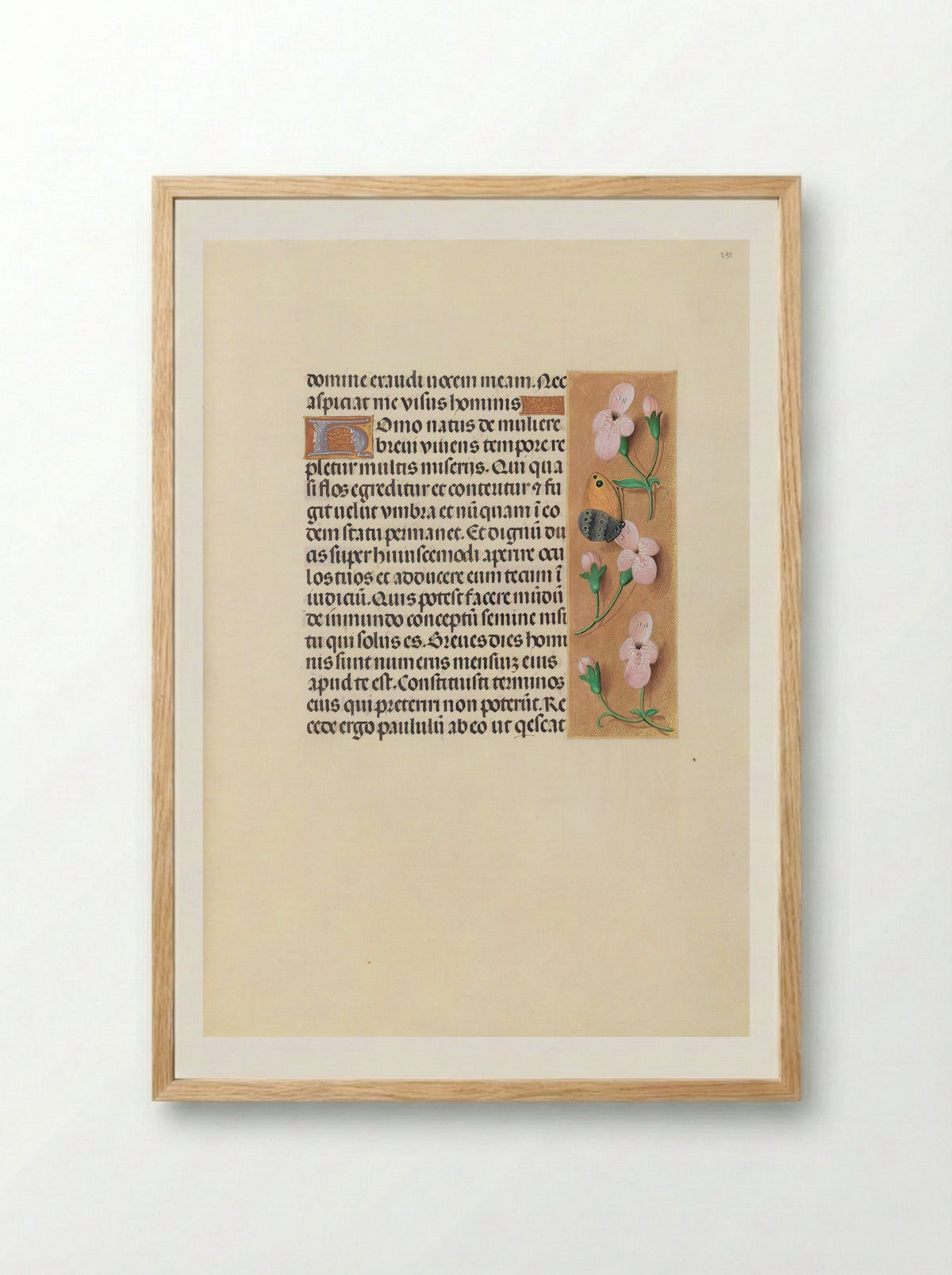 Hours of Queen Isabella the Catholic: Folio 238r - Master of the First Prayerbook of Maximilian - Framed Print Wood