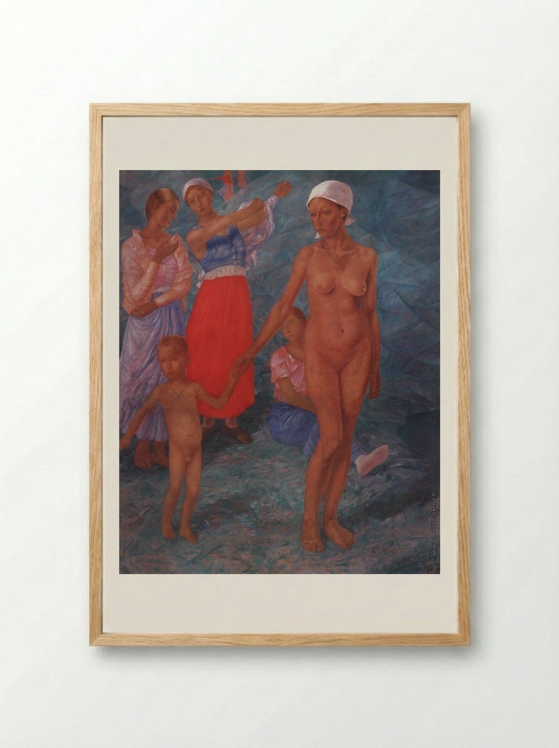 Morning - Kuzma Petrov-Vodkin - Framed Print Wood