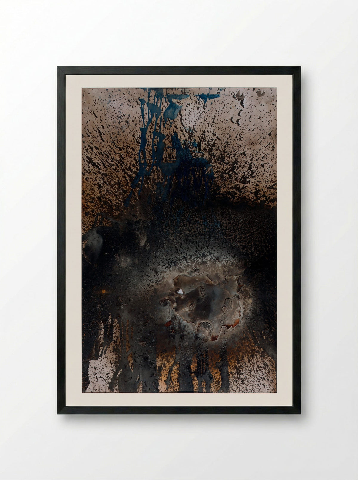 Hurricane - Otto Piene - Framed Print Black