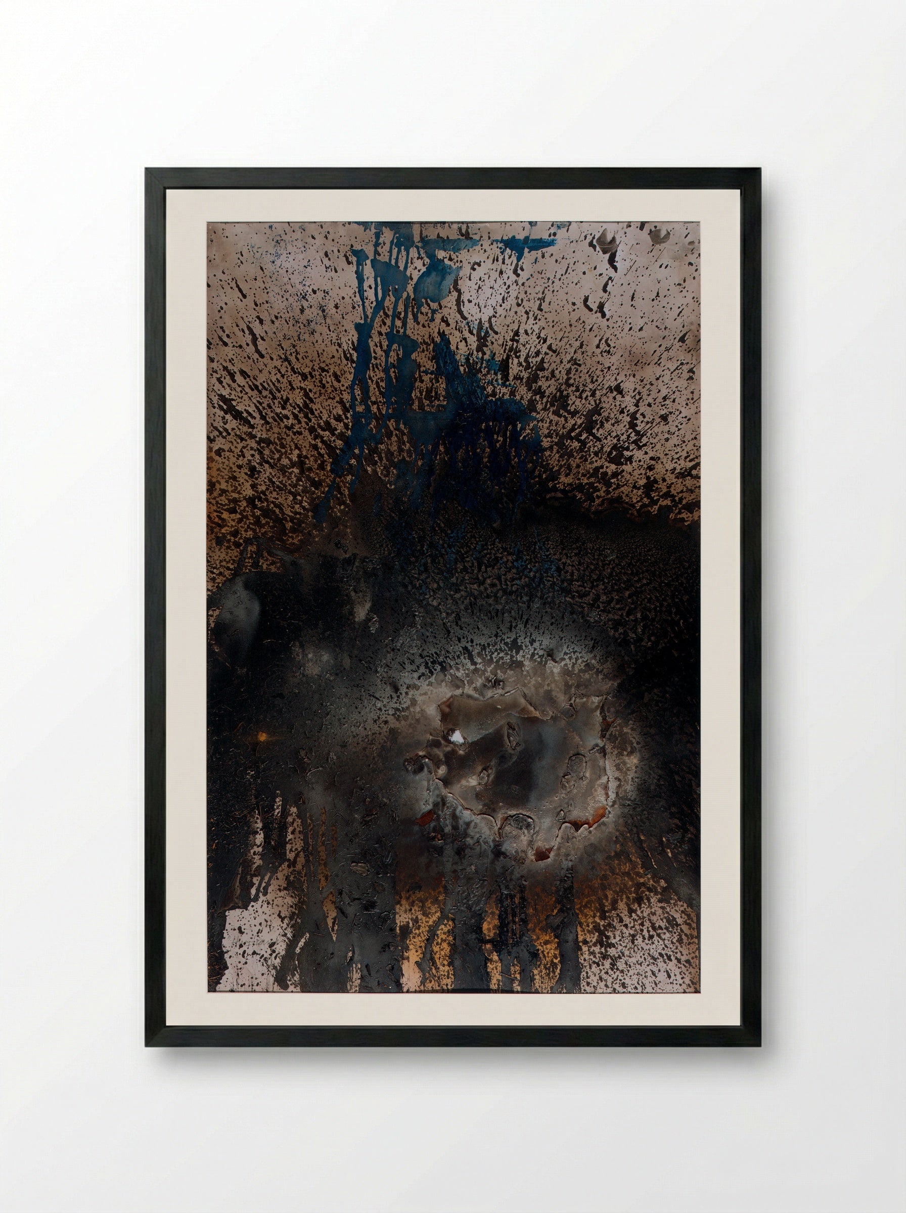 Hurricane - Otto Piene - Framed Print Black