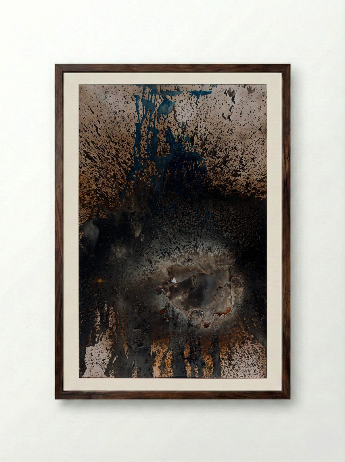 Hurricane - Otto Piene - Framed Print Dark Wood