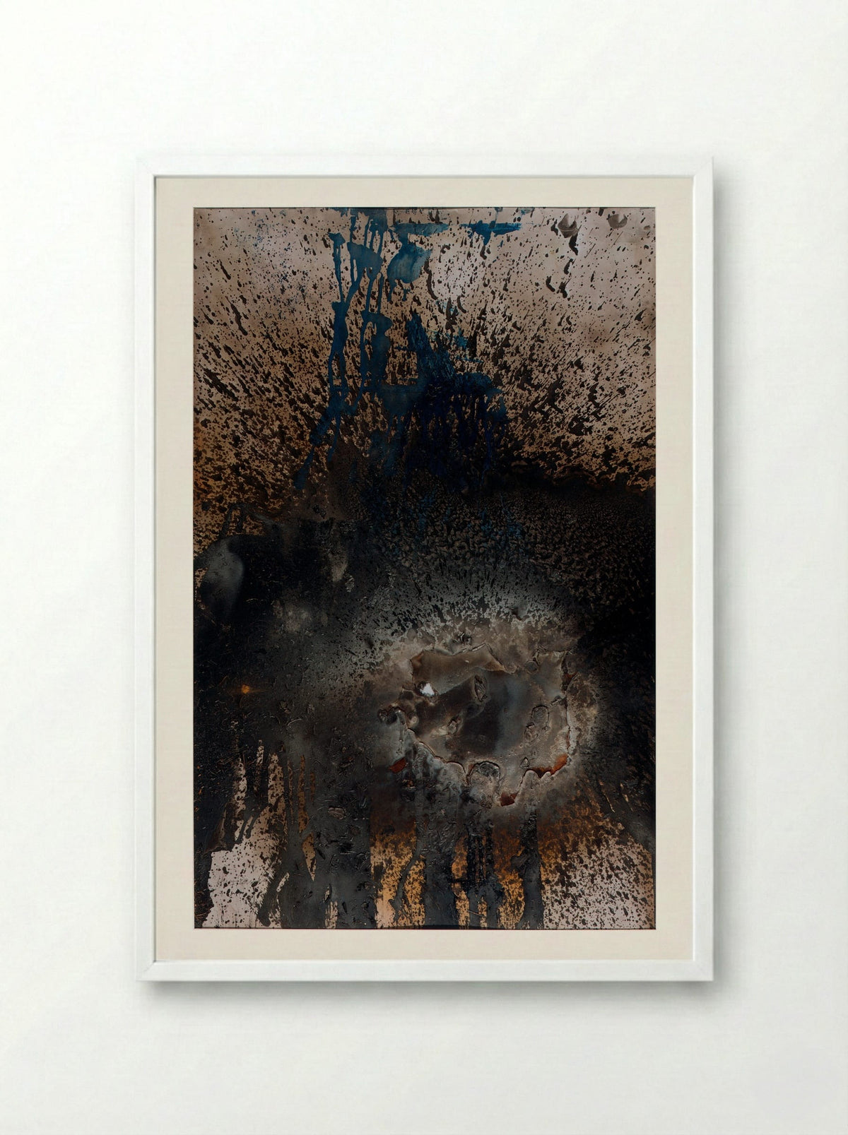 Hurricane - Otto Piene - Framed Print White