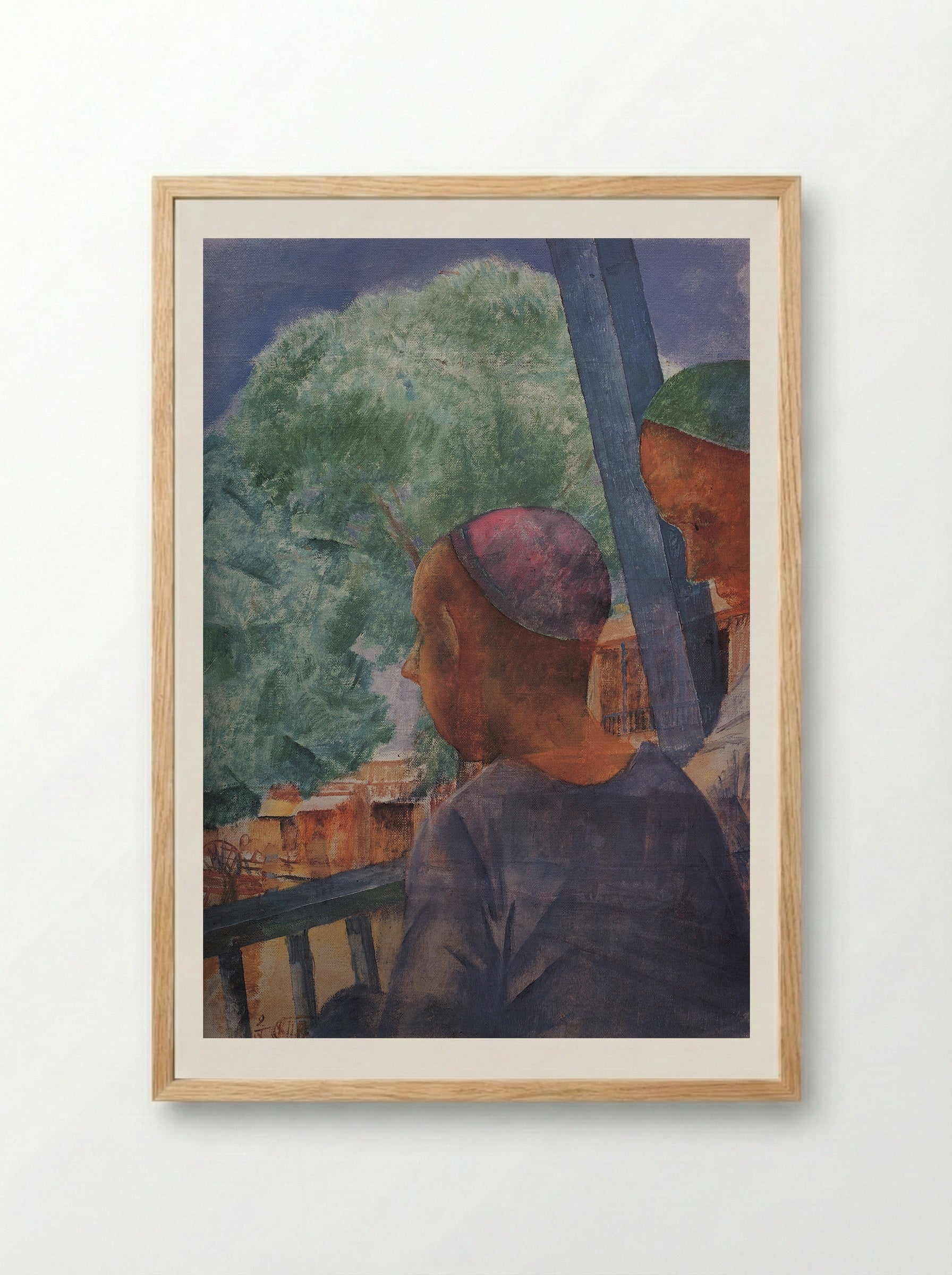 Samarkand - Kuzma Petrov-Vodkin - Framed Print Wood