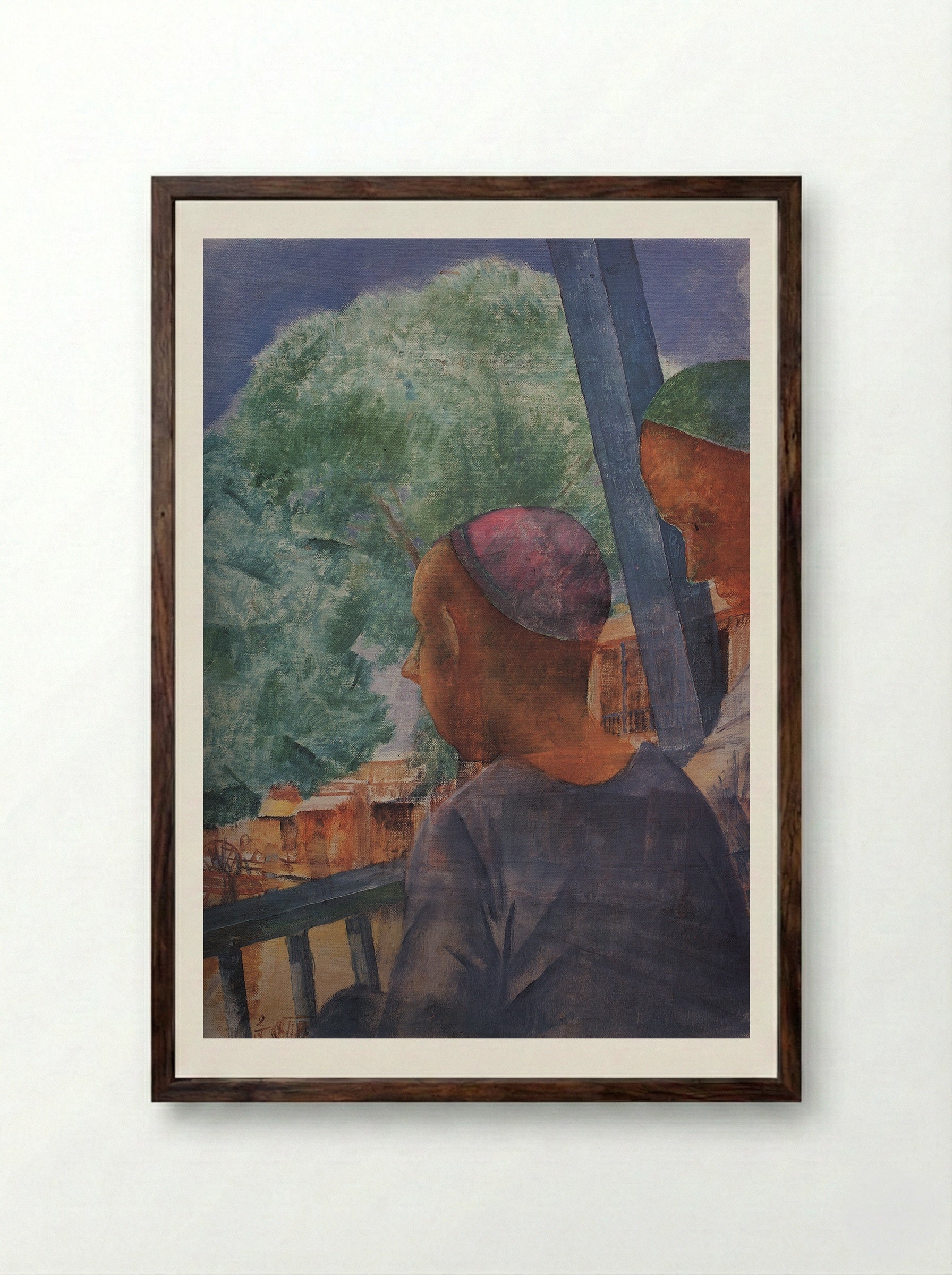 Samarkand - Kuzma Petrov-Vodkin - Framed Print Dark Wood