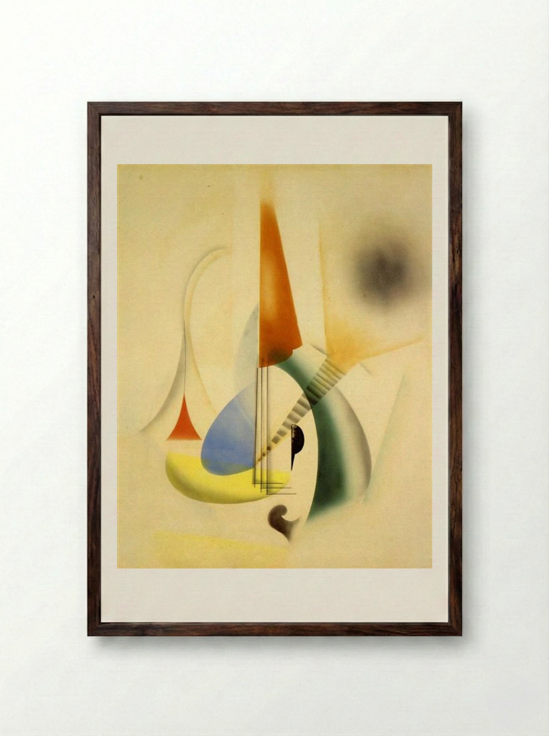 Jazz - Man Ray - Framed Print Dark Wood