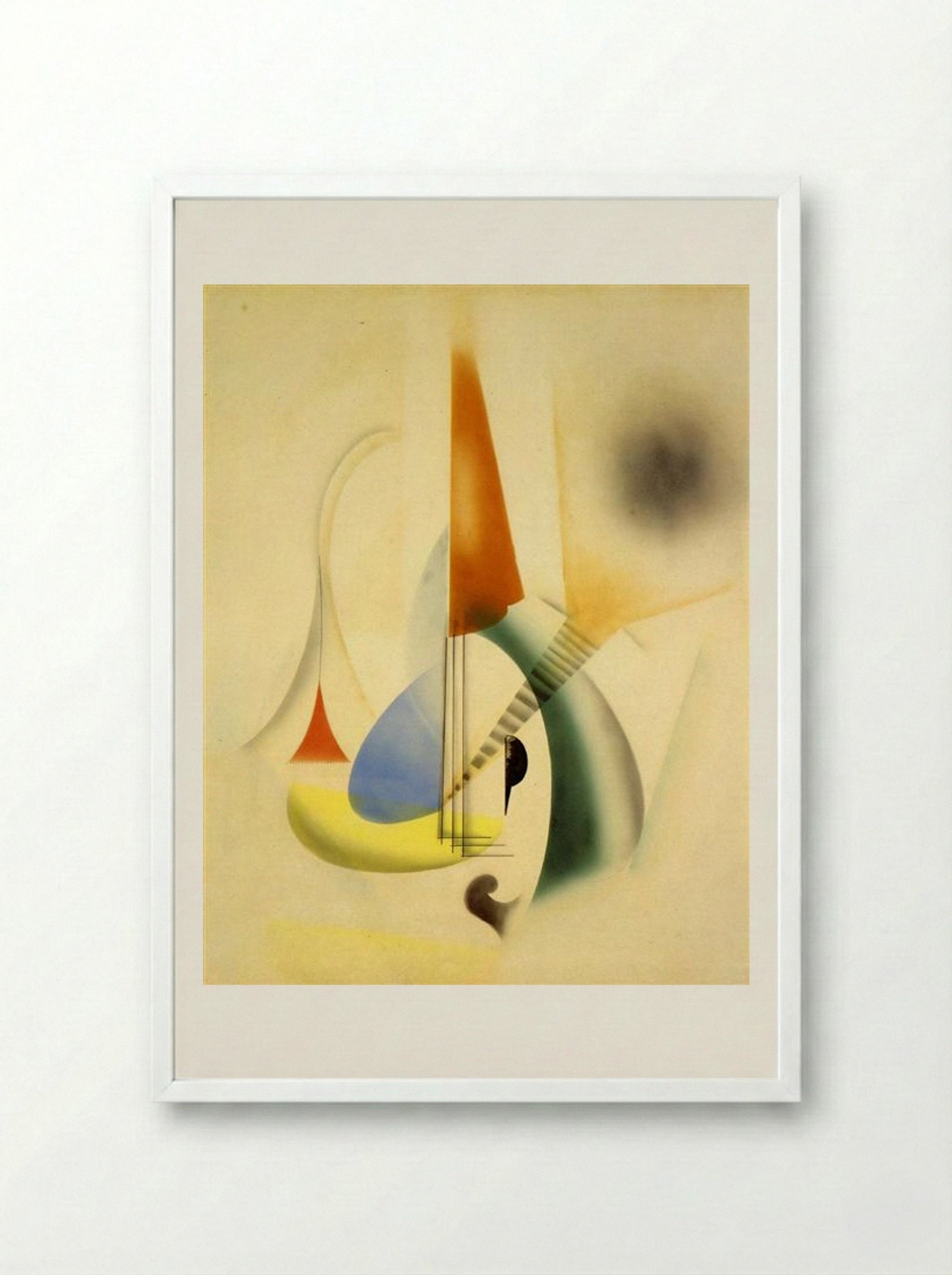 Jazz - Man Ray - Framed Print White