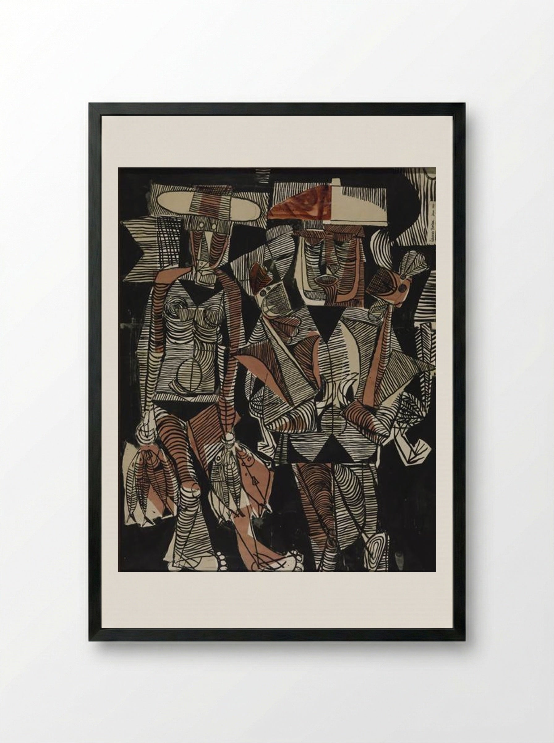 Fisherman and Wife - Eduardo Paolozzi - Framed Print Black
