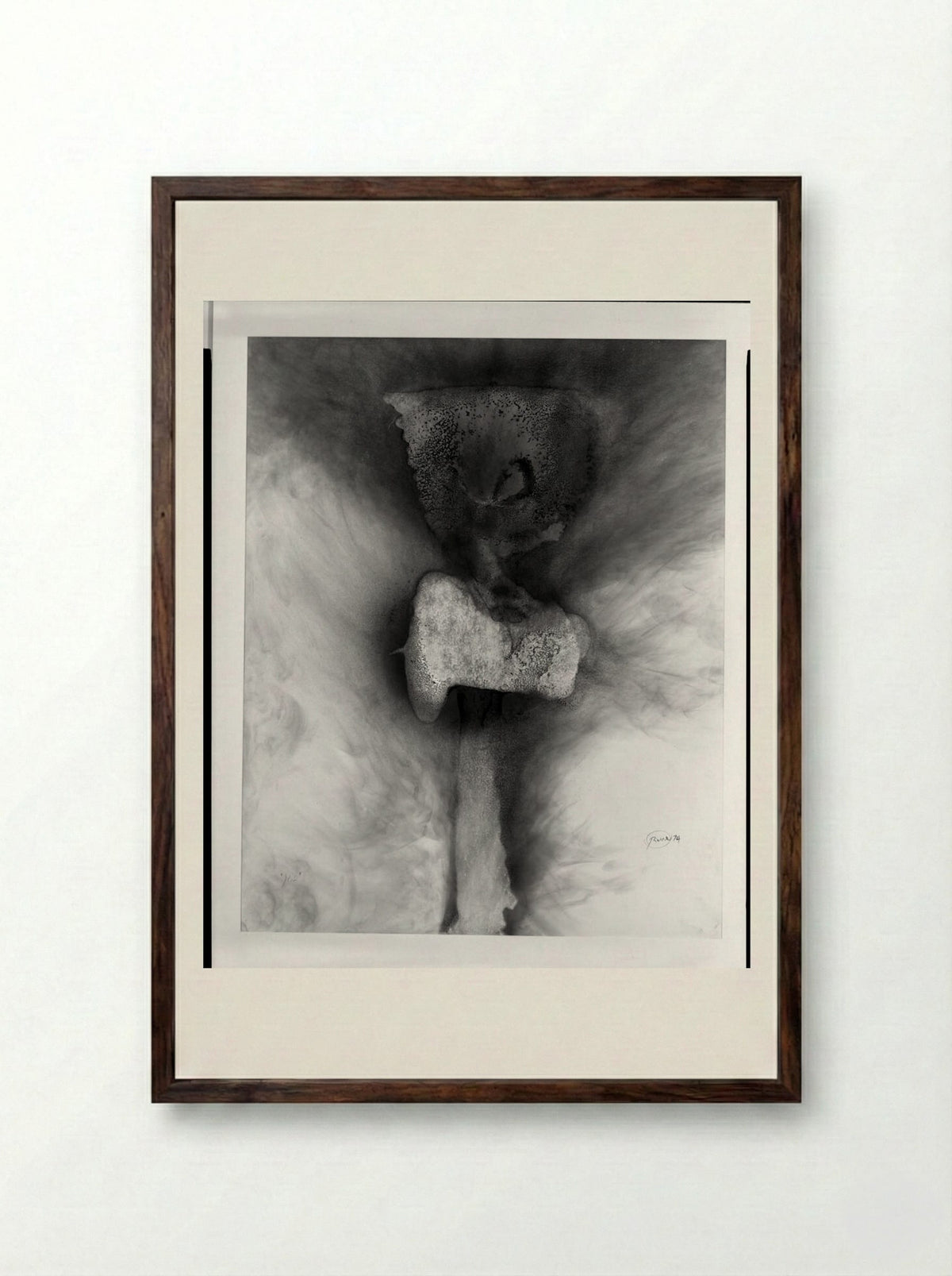 Yes - Otto Piene - Framed Print Dark Wood