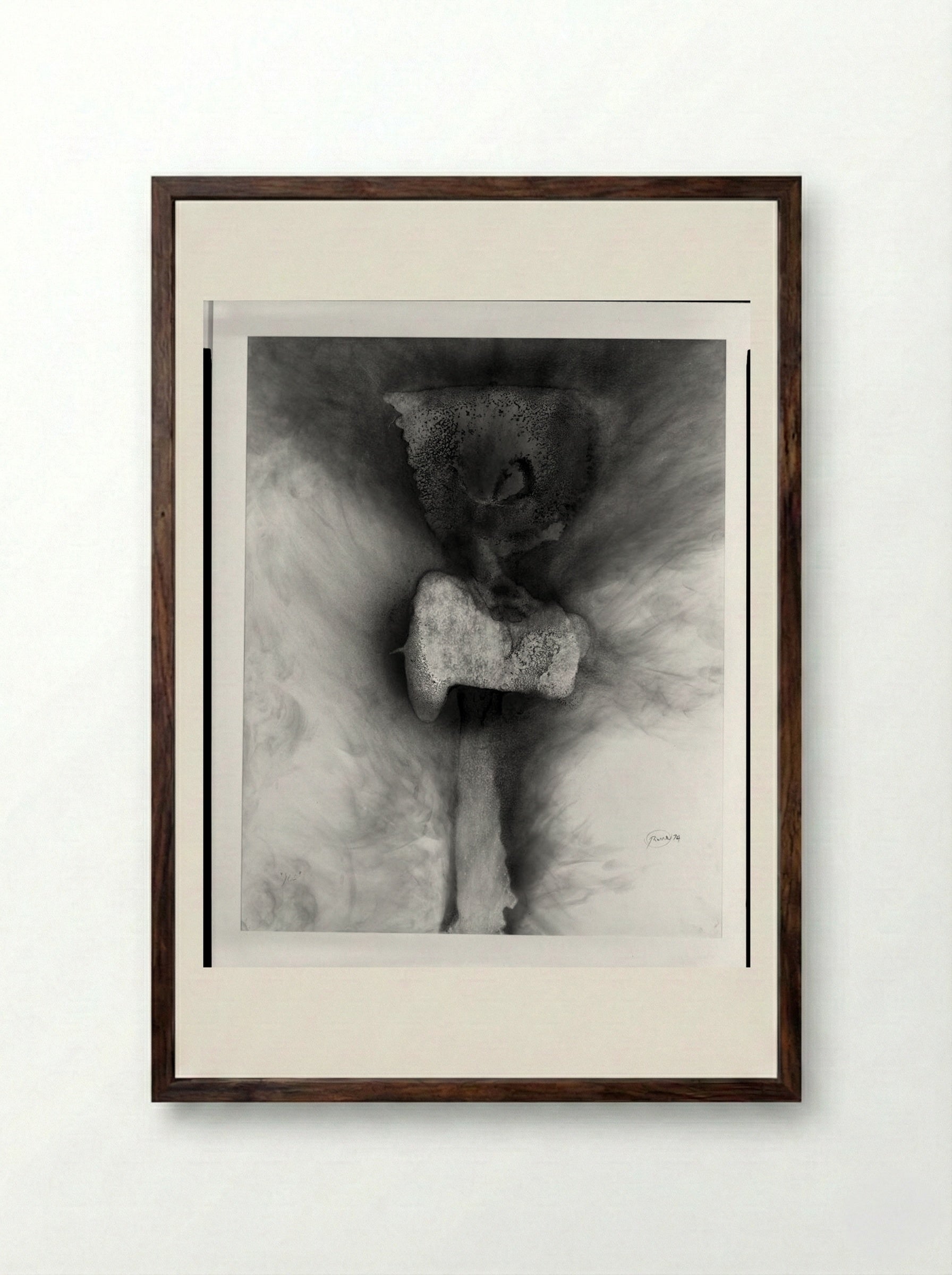 Yes - Otto Piene - Framed Print Dark Wood