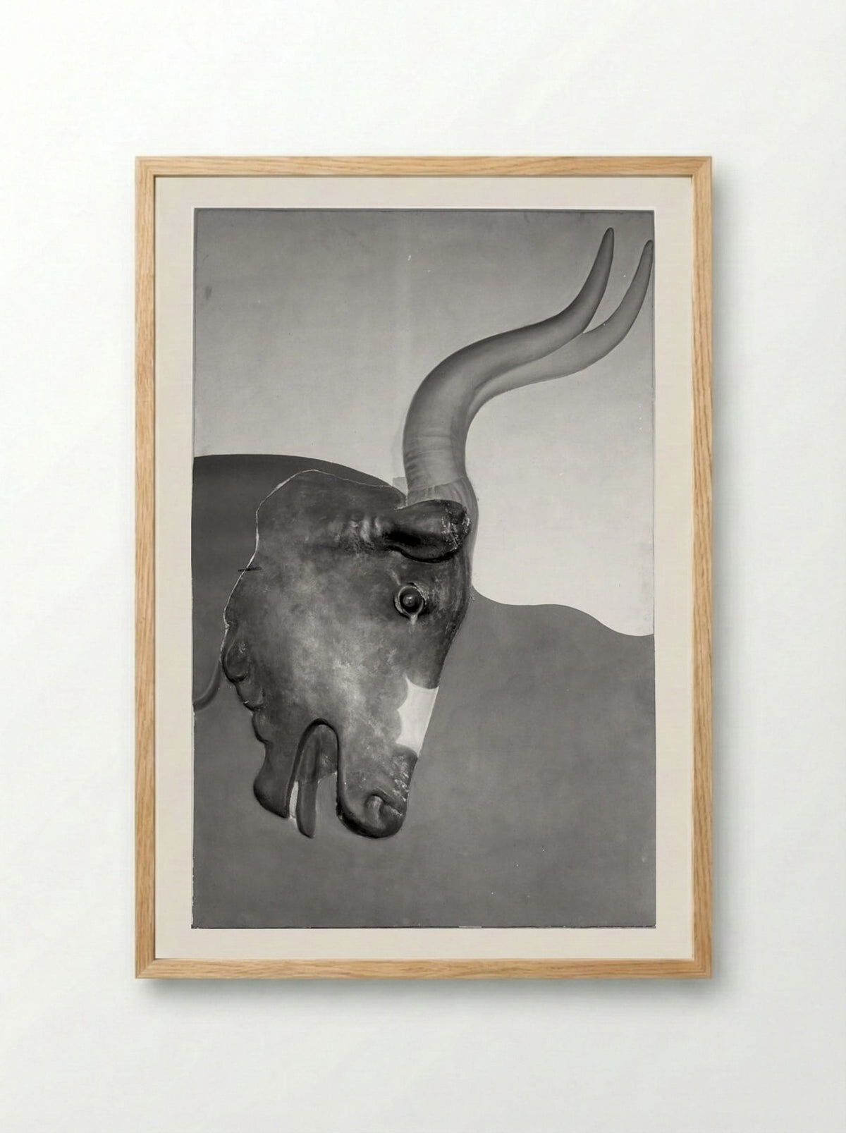 Untitled (Bull Relief and Fresco Reproduction) - Solis Prints - Framed Print Wood