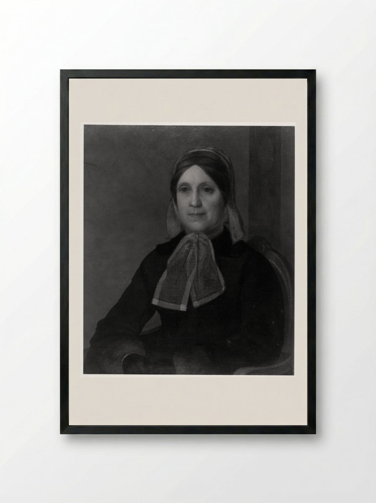 Catharine Jane Eliot Norton (Mrs. Andrews Norton) - Fine Art Print - Framed Print Black