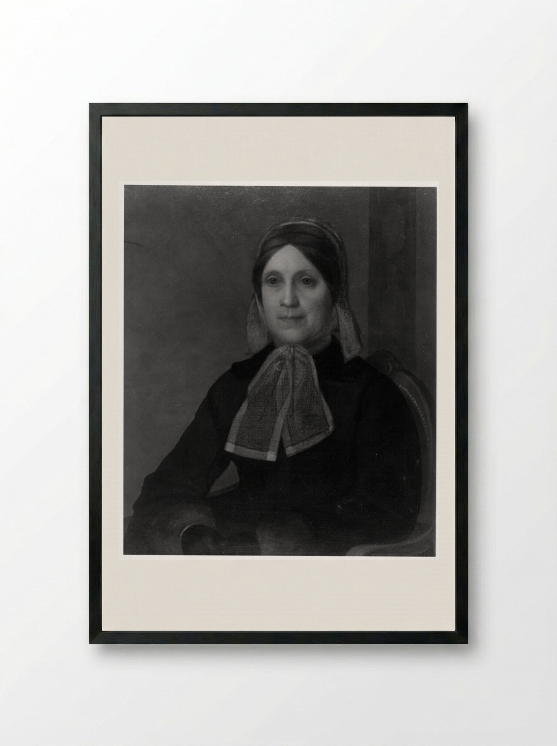 Catharine Jane Eliot Norton (Mrs. Andrews Norton) - Fine Art Print - Framed Print Black