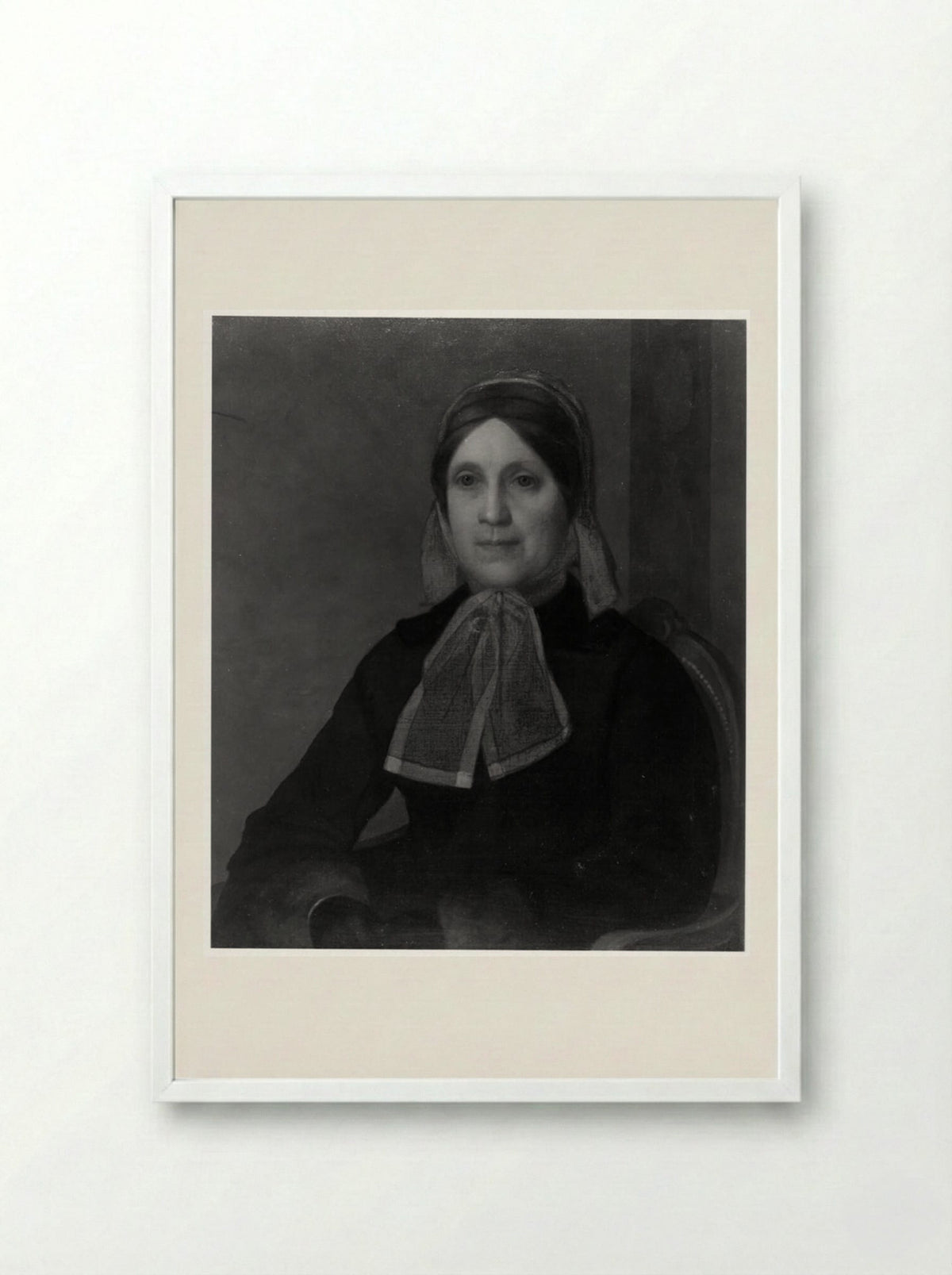 Catharine Jane Eliot Norton (Mrs. Andrews Norton) - Fine Art Print - Framed Print White