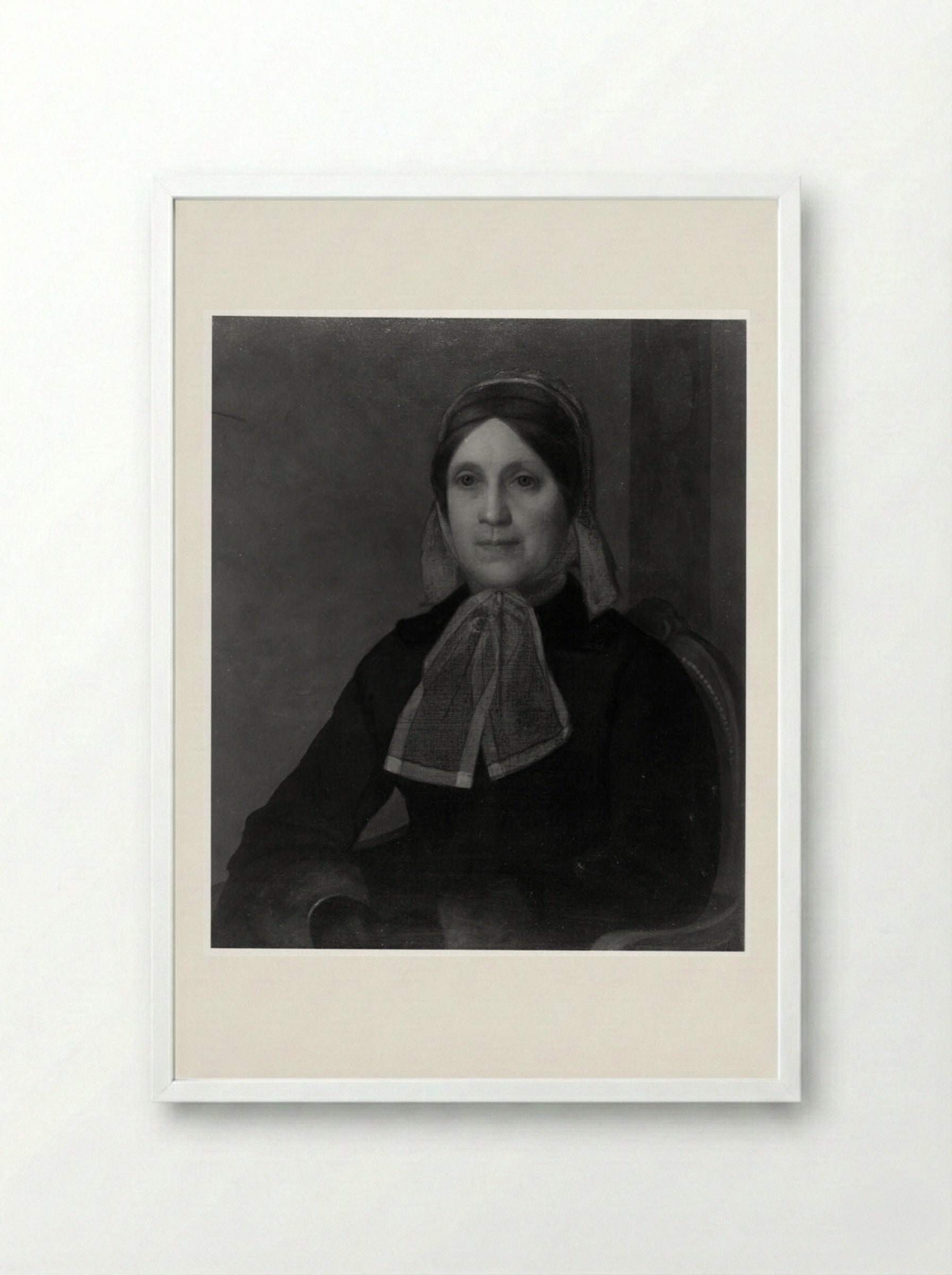 Catharine Jane Eliot Norton (Mrs. Andrews Norton) - Fine Art Print - Framed Print White