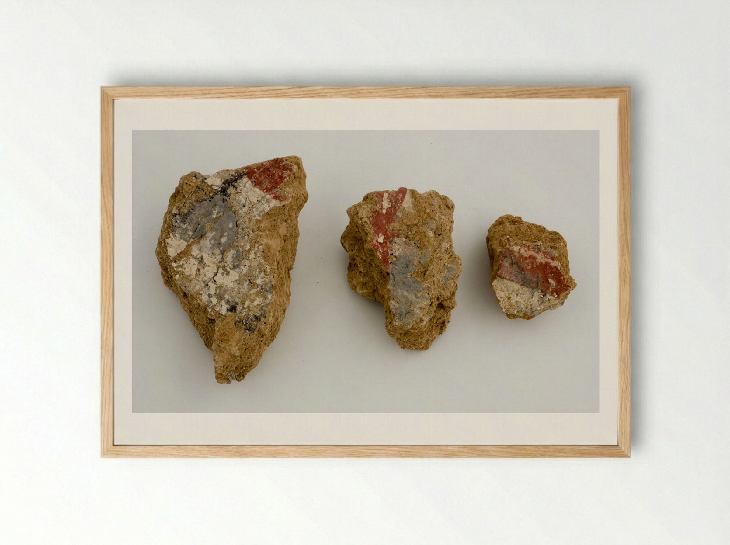 Fragments of Wall Paintings from Nuzi - Unknown Artist - Framed Print Wood