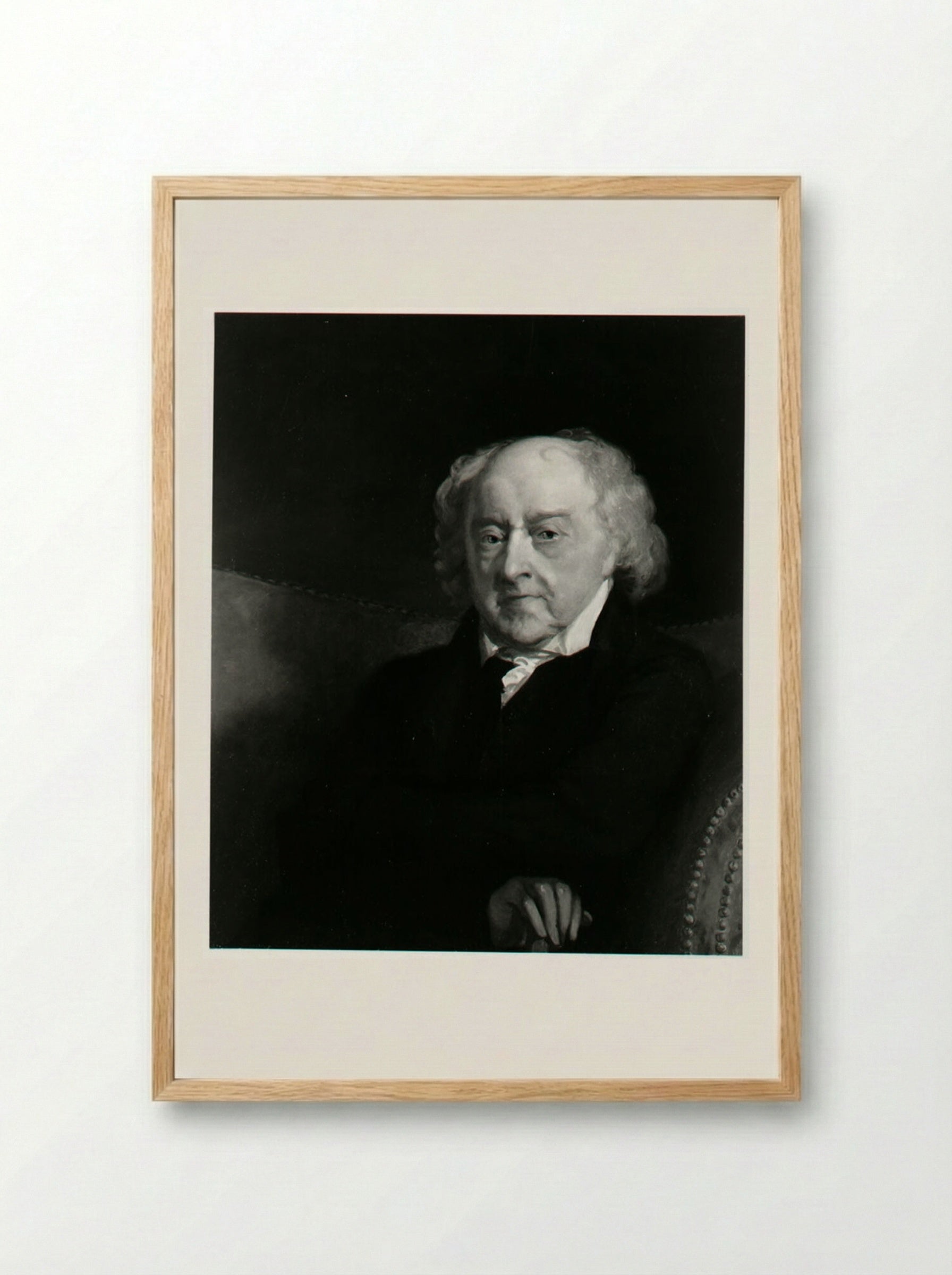 John Adams (Portrait, After Gilbert Stuart) - Fine Art Print - Framed Print Wood