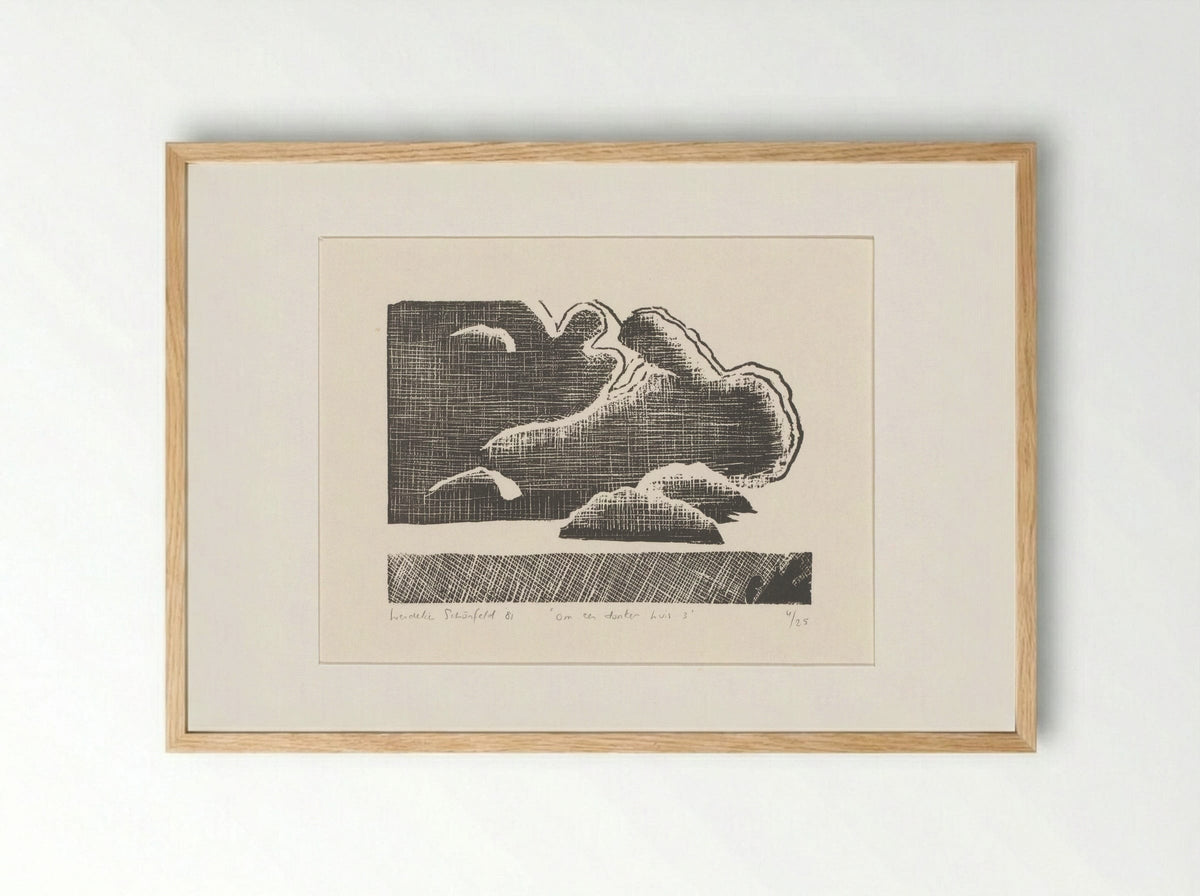 Om een donker huis 3 - Wendelin Schönfeld - Framed Print Wood