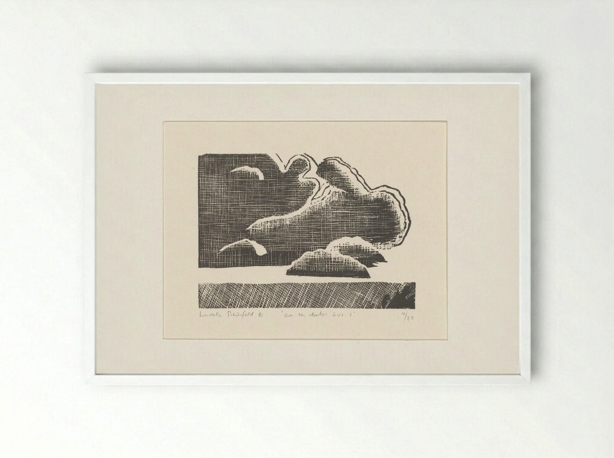 Om een donker huis 3 - Wendelin Schönfeld - Framed Print White