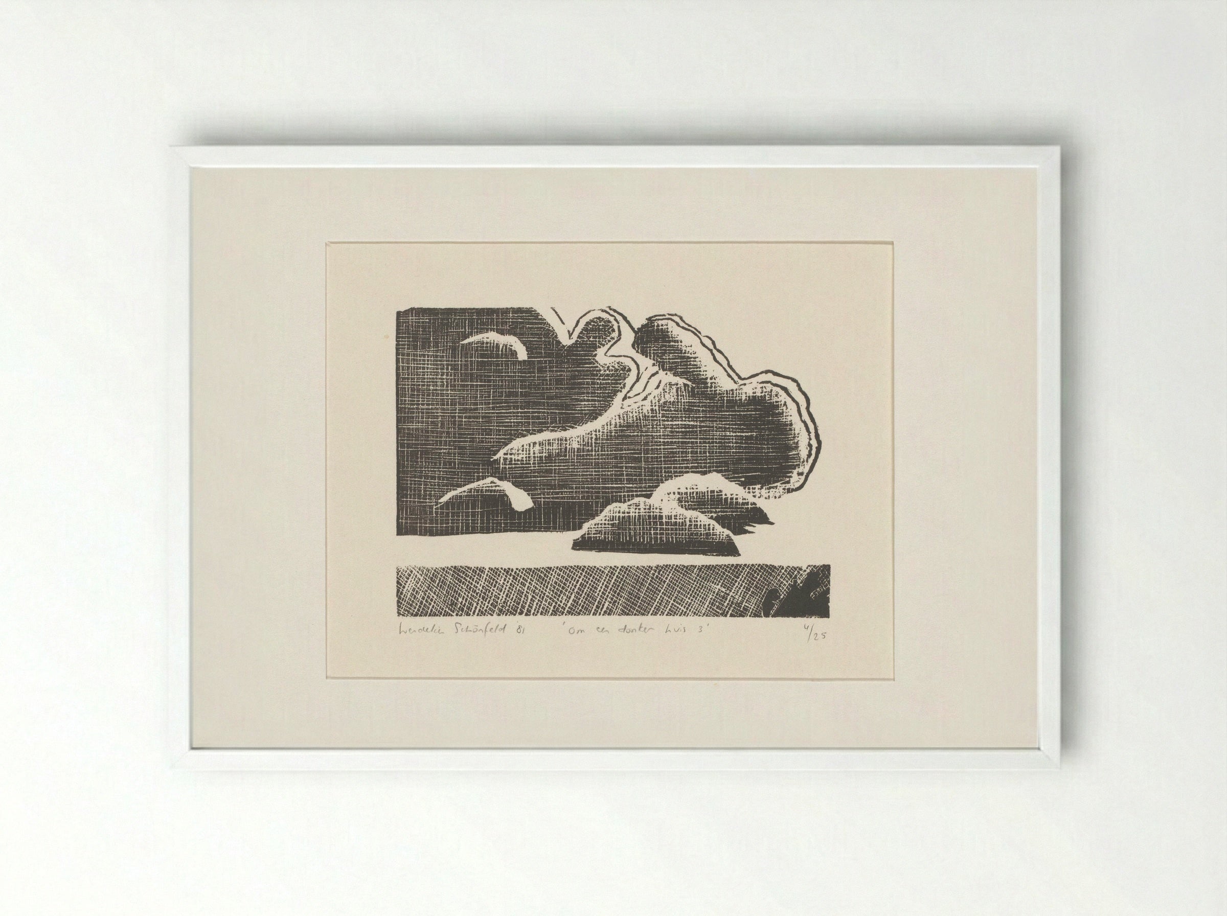 Om een donker huis 3 - Wendelin Schönfeld - Framed Print White