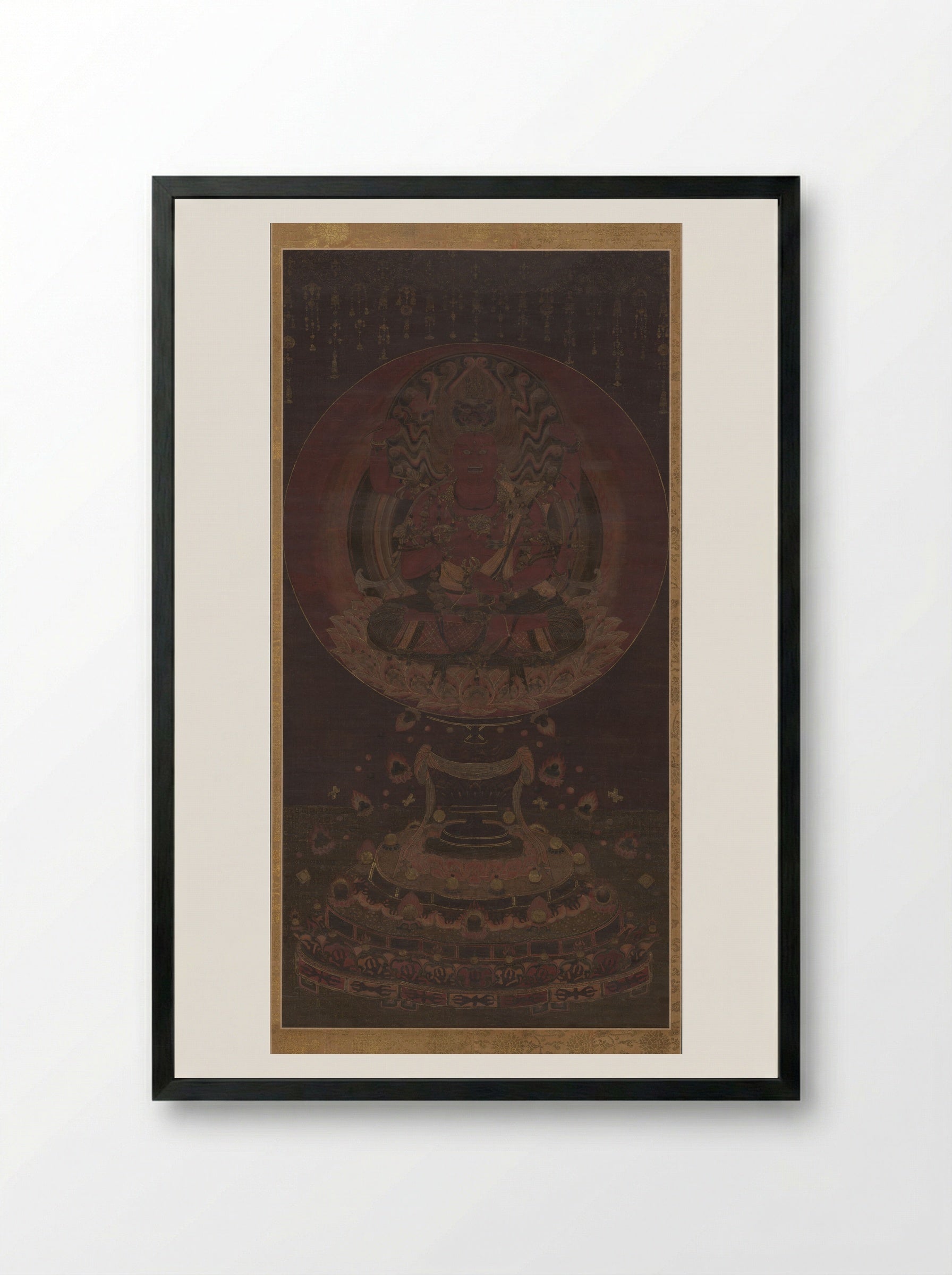 Aizen Myoo - Fine Art Print - Framed Print Black