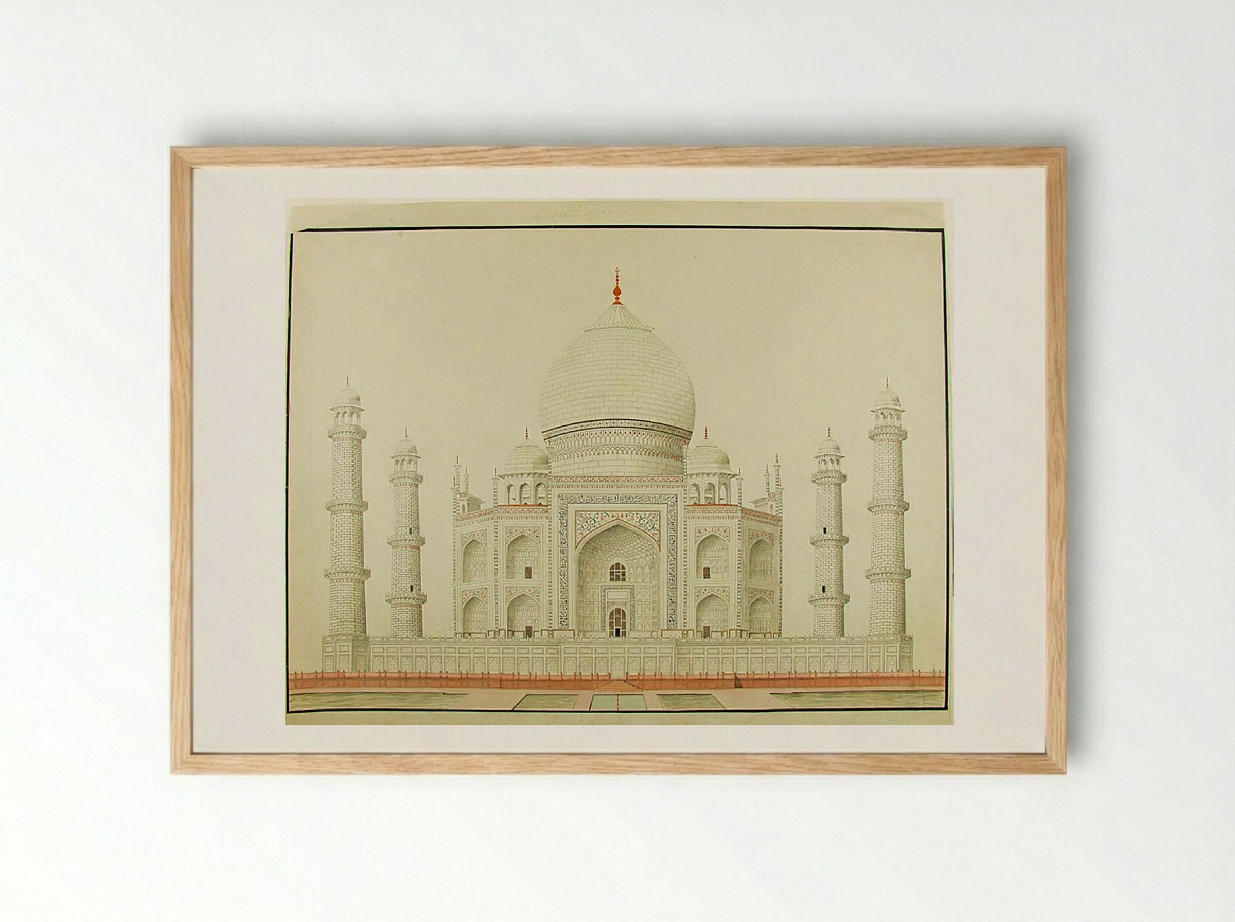 Taj Mahal, Agra - Fine Art Print - Framed Print Wood