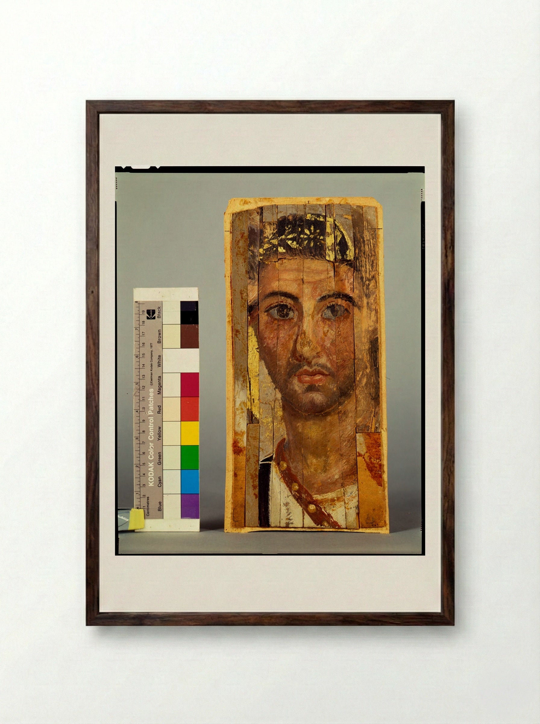 Untitled (Composite Portrait of a Man) - Fine Art Print - Framed Print Dark Wood