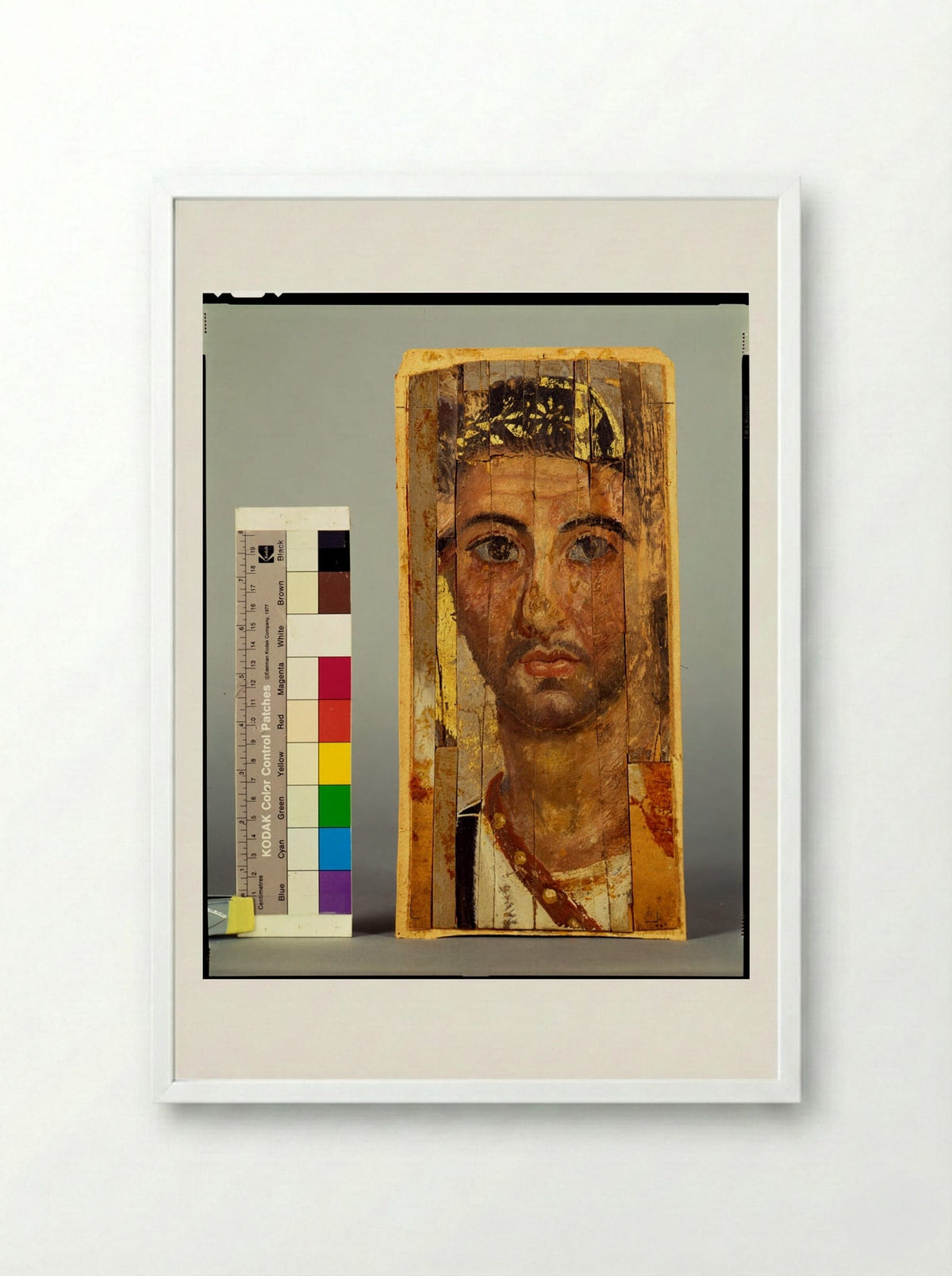 Untitled (Composite Portrait of a Man) - Fine Art Print - Framed Print White