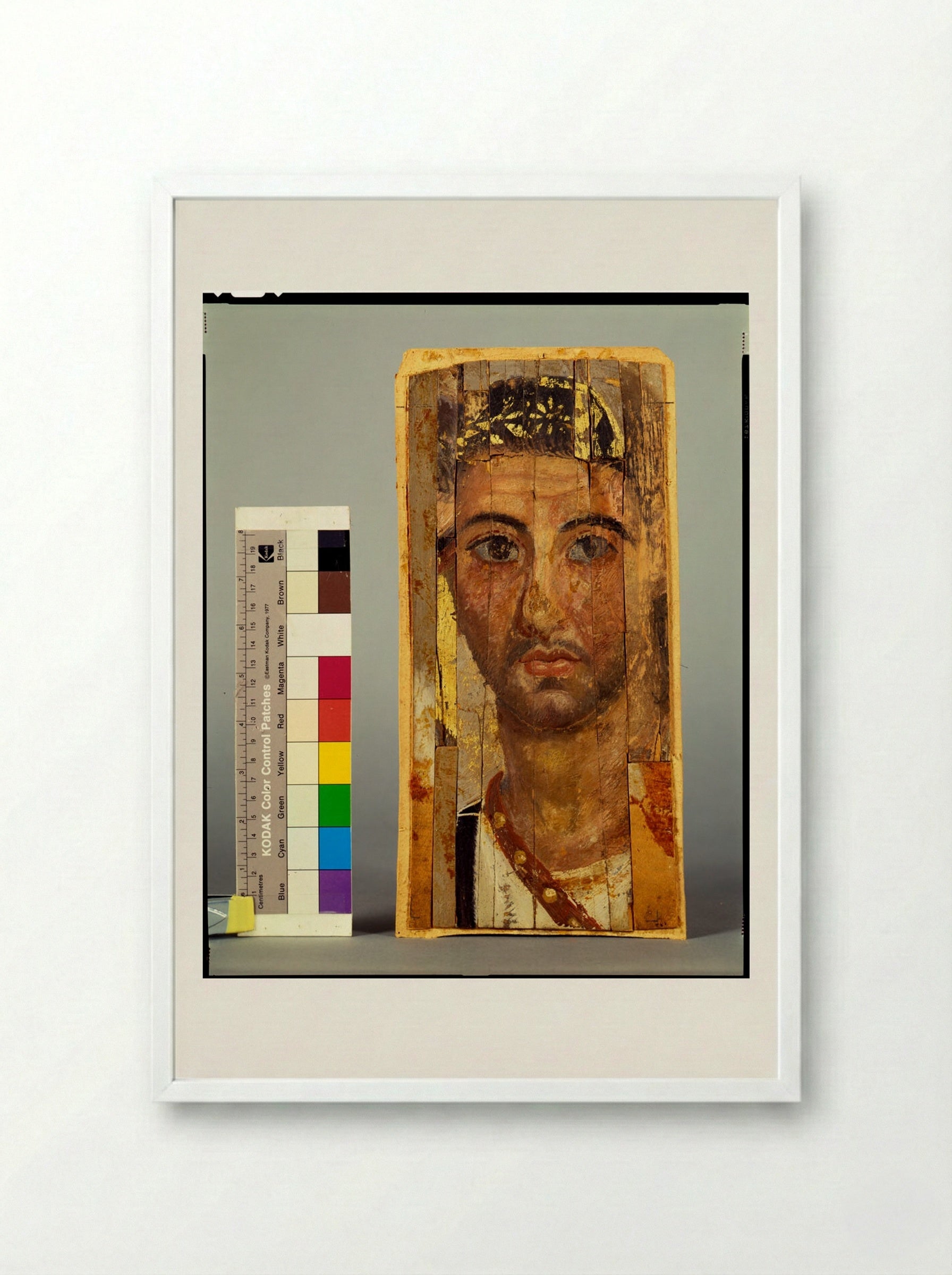 Untitled (Composite Portrait of a Man) - Fine Art Print - Framed Print White