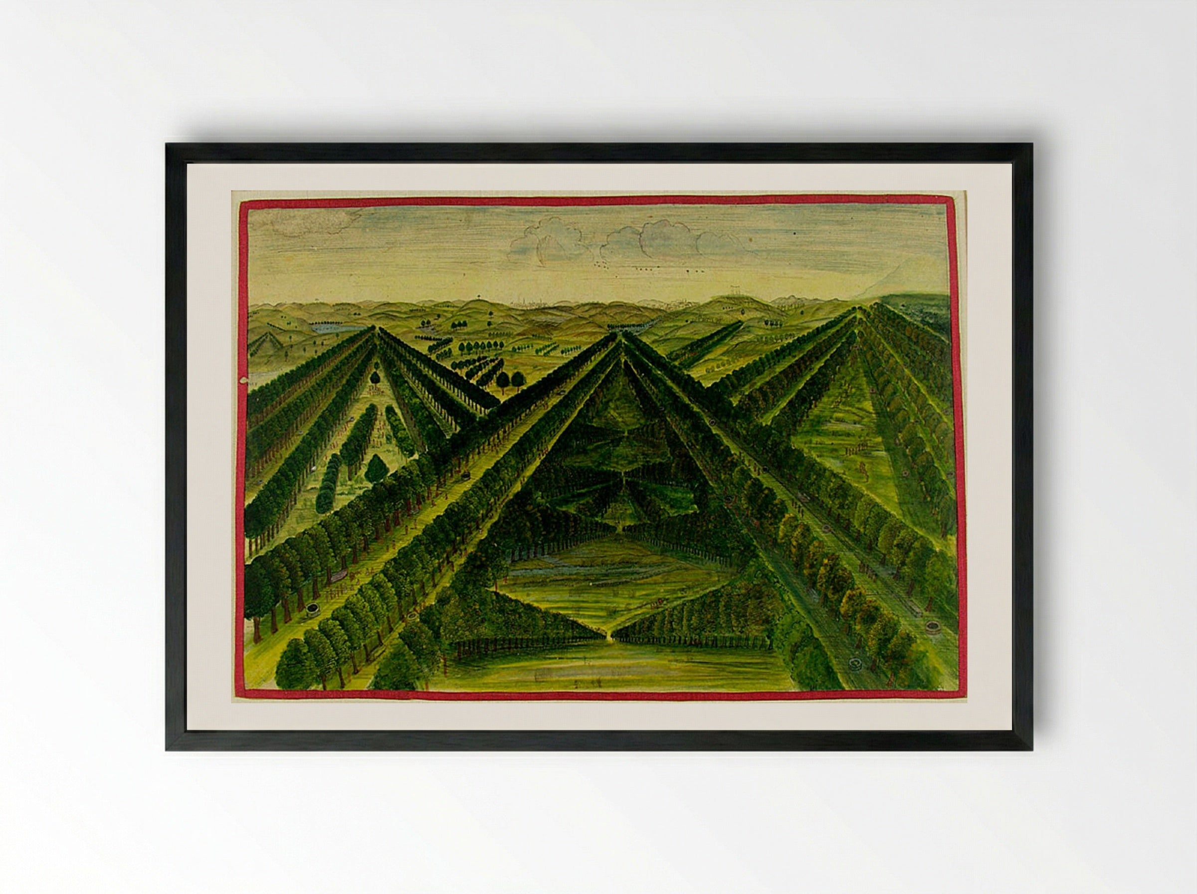 Endless Vistas at Kishangarh - Nihal Chand - Framed Print Black