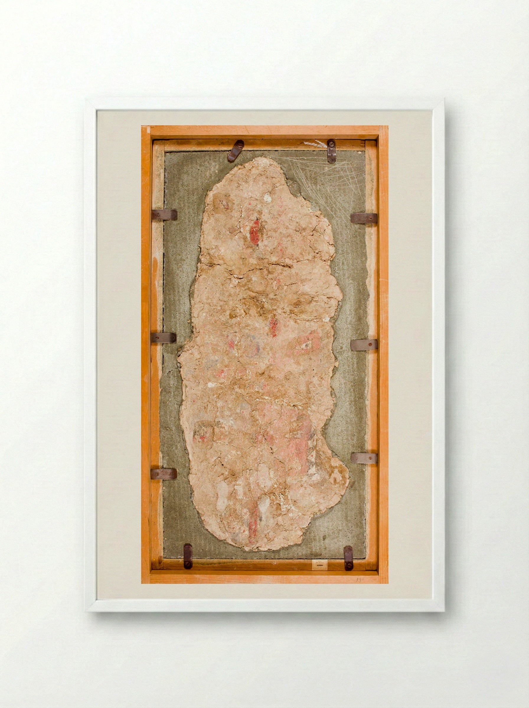 Wall Painting from Nuzi (Fragment) - Unknown Artist - Framed Print White