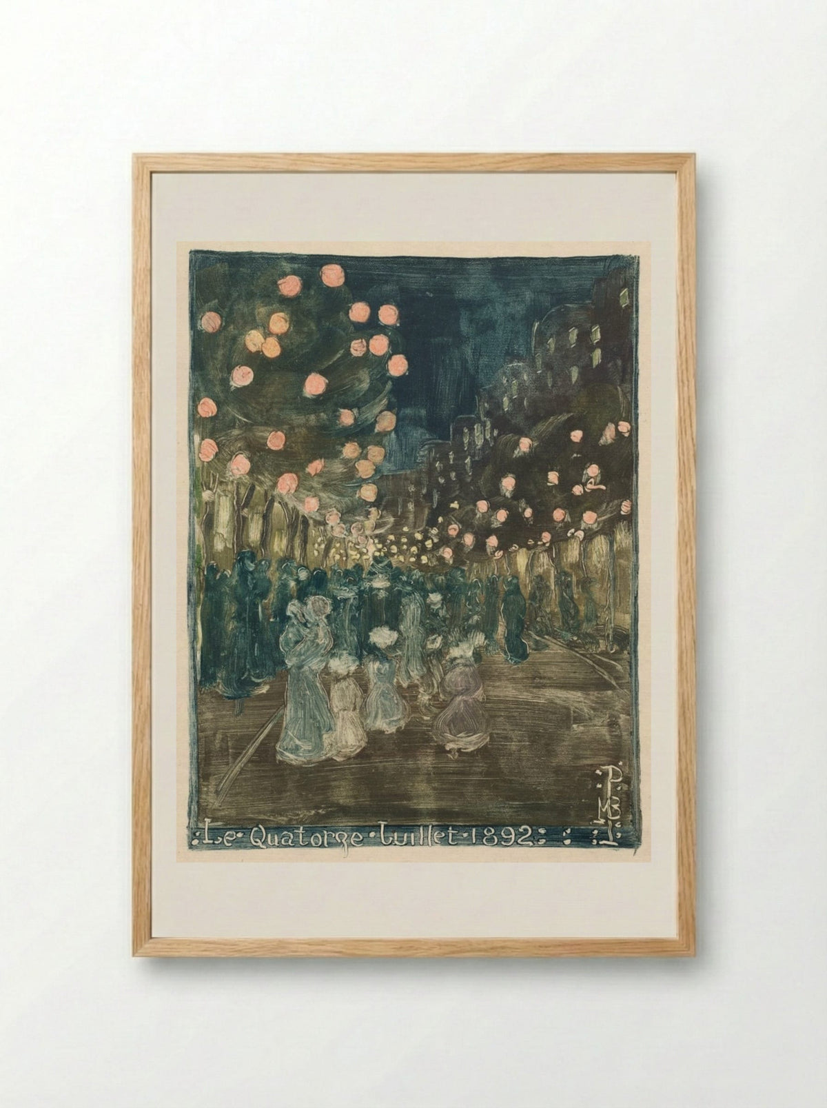 Bastille Day - Maurice Prendergast - Framed Print Wood