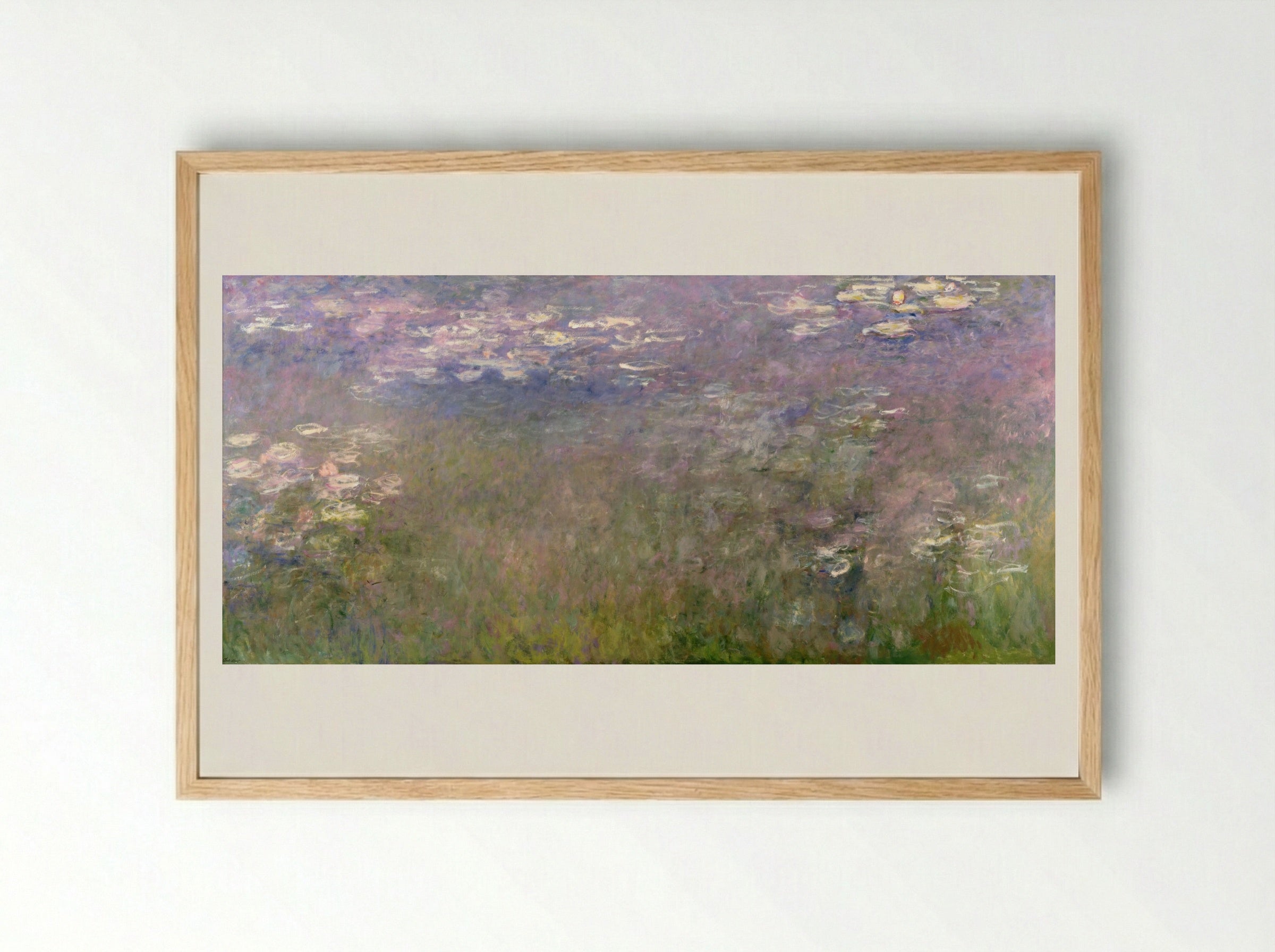 Water Lilies (Agapanthus) - Claude Monet - Framed Print Wood