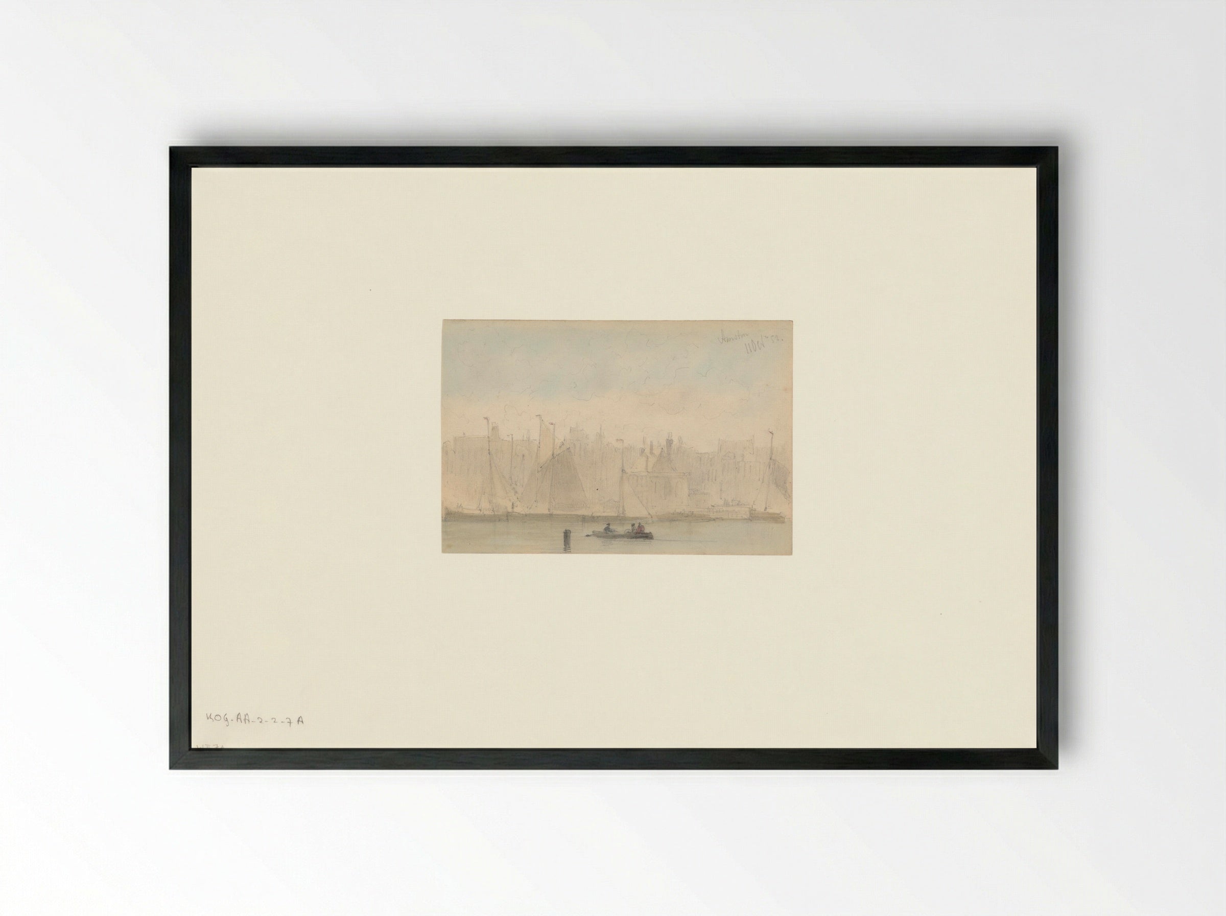 Gezicht op het Kamperhoofd en het Zeerecht - Everhardus Koster - Framed Print Black