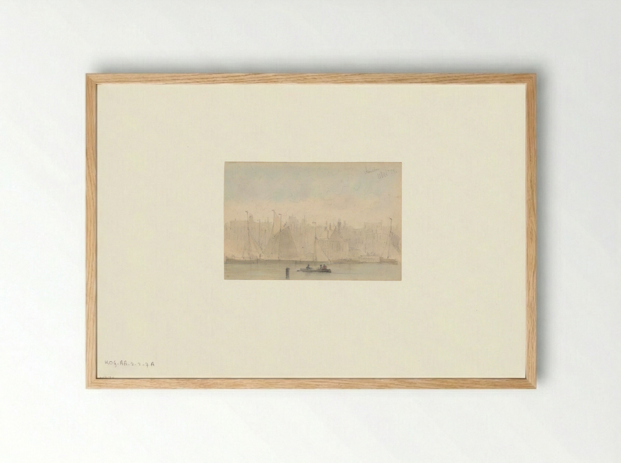 Gezicht op het Kamperhoofd en het Zeerecht - Everhardus Koster - Framed Print Wood