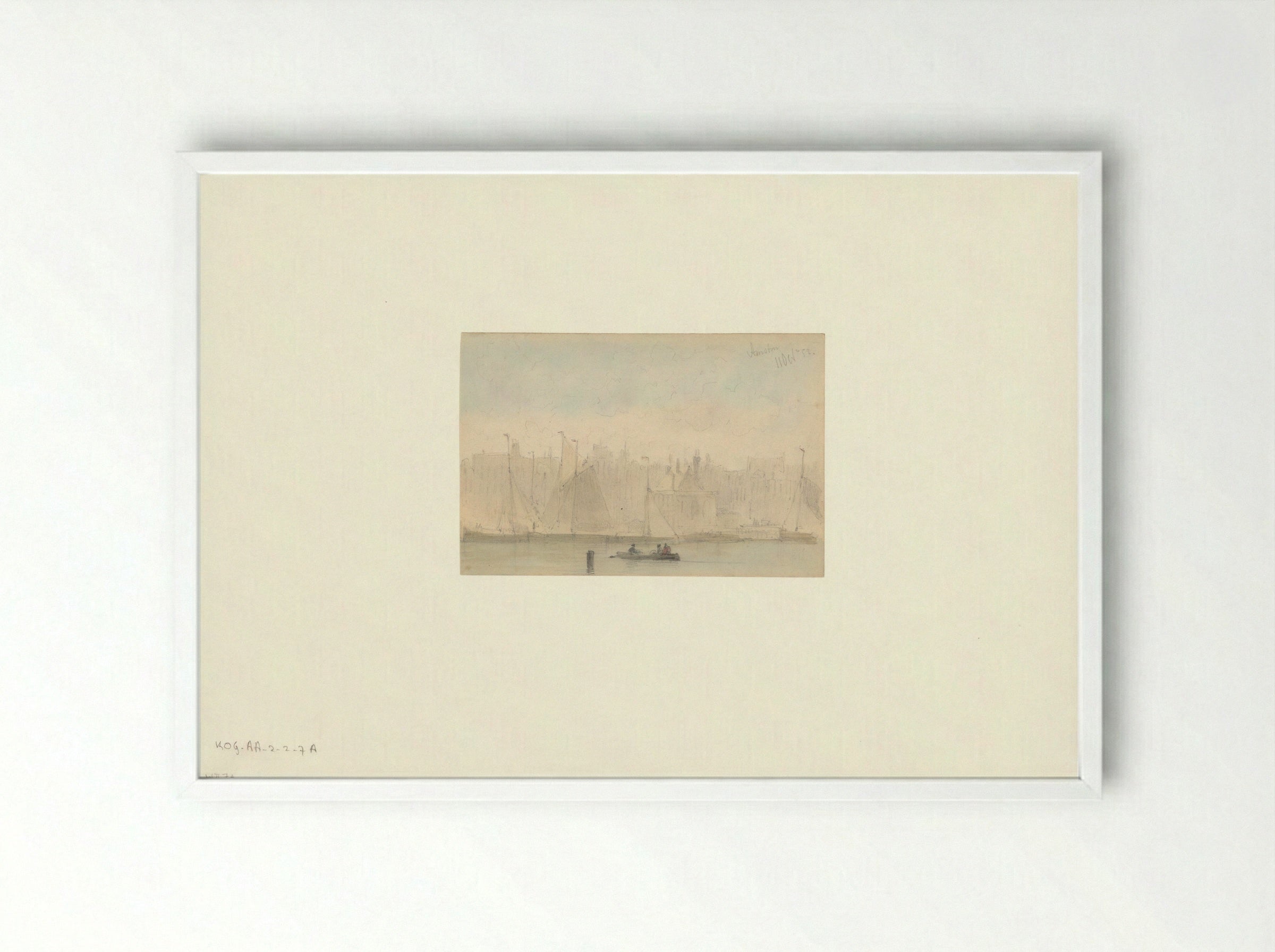 Gezicht op het Kamperhoofd en het Zeerecht - Everhardus Koster - Framed Print White