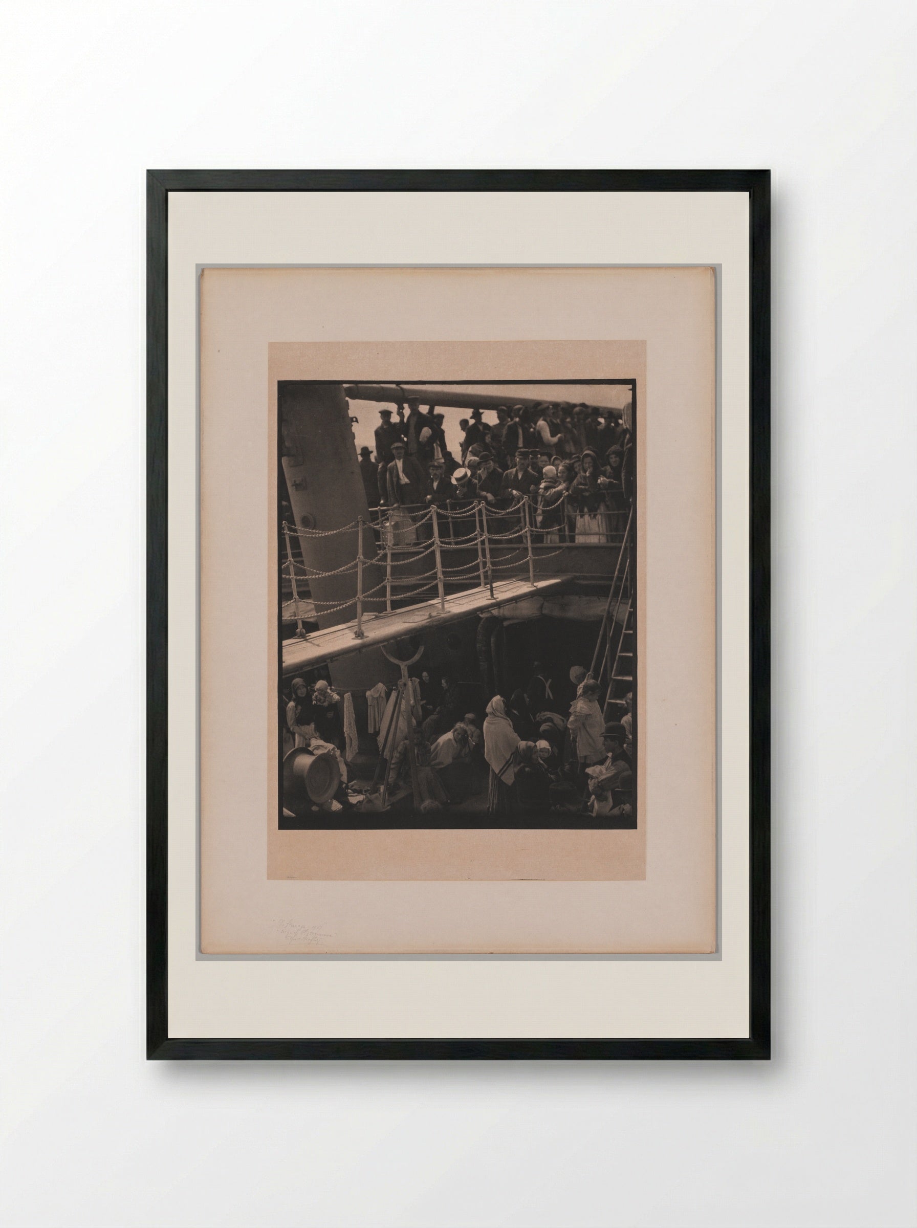 The Steerage - Alfred Stieglitz - Framed Print Black