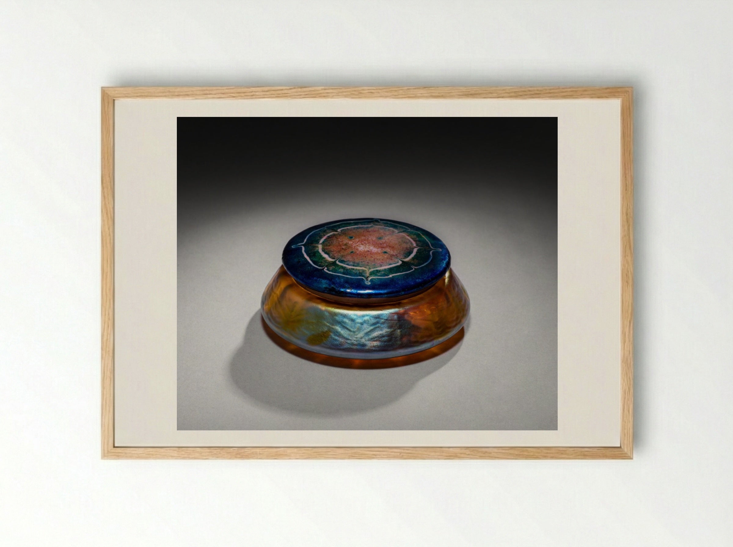 Covered Box - Louis Comfort Tiffany - Framed Print Wood