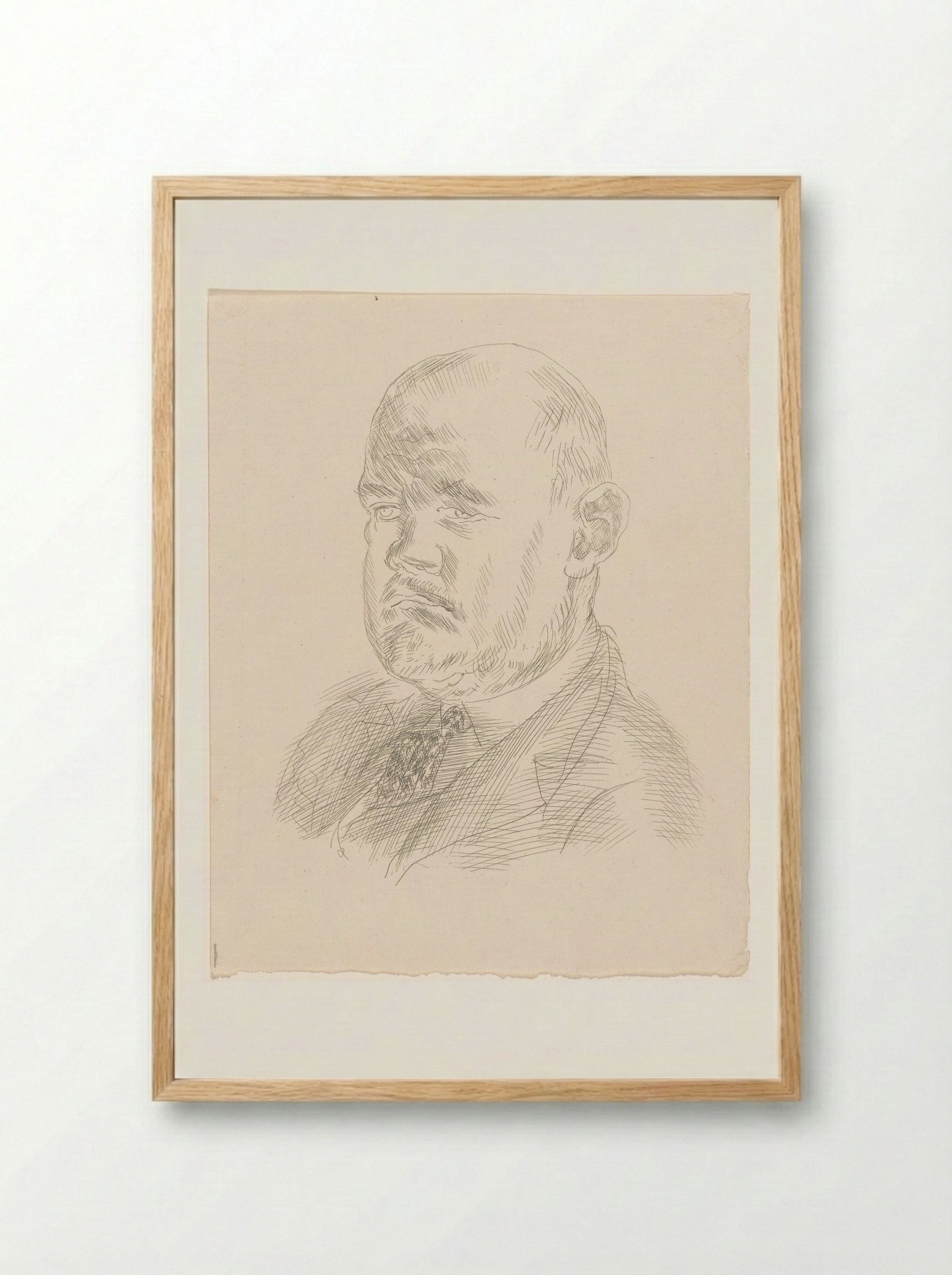 Portrait of Ambroise Vollard - Raoul Dufy - Framed Print Wood