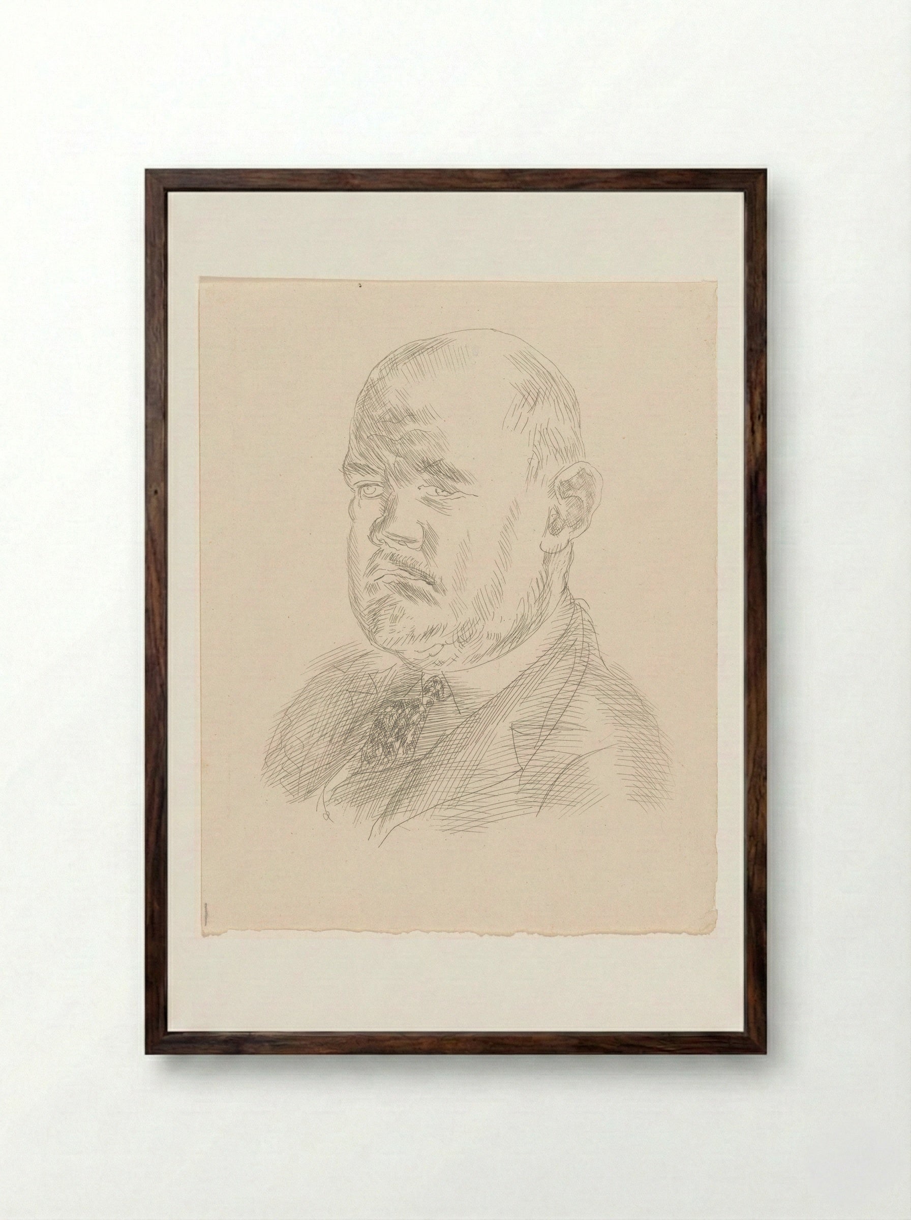 Portrait of Ambroise Vollard - Raoul Dufy - Framed Print Dark Wood
