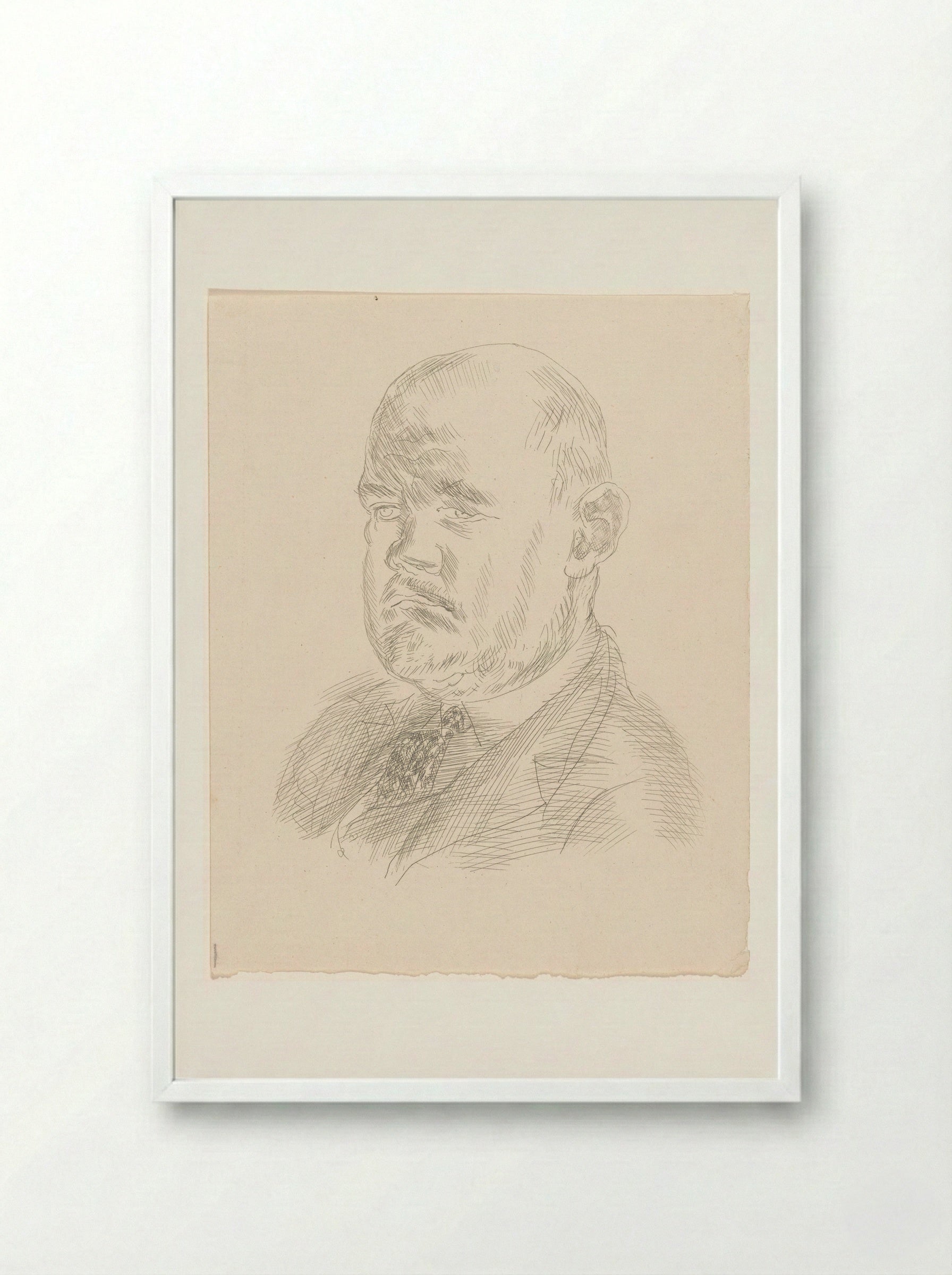Portrait of Ambroise Vollard - Raoul Dufy - Framed Print White