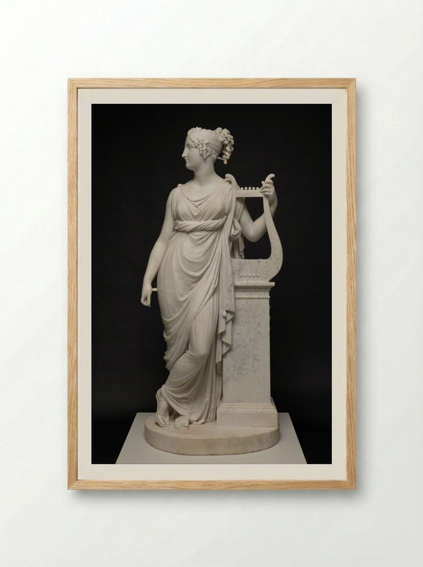 Terpsichore Lyran - Antonio Canova - Framed Print Wood
