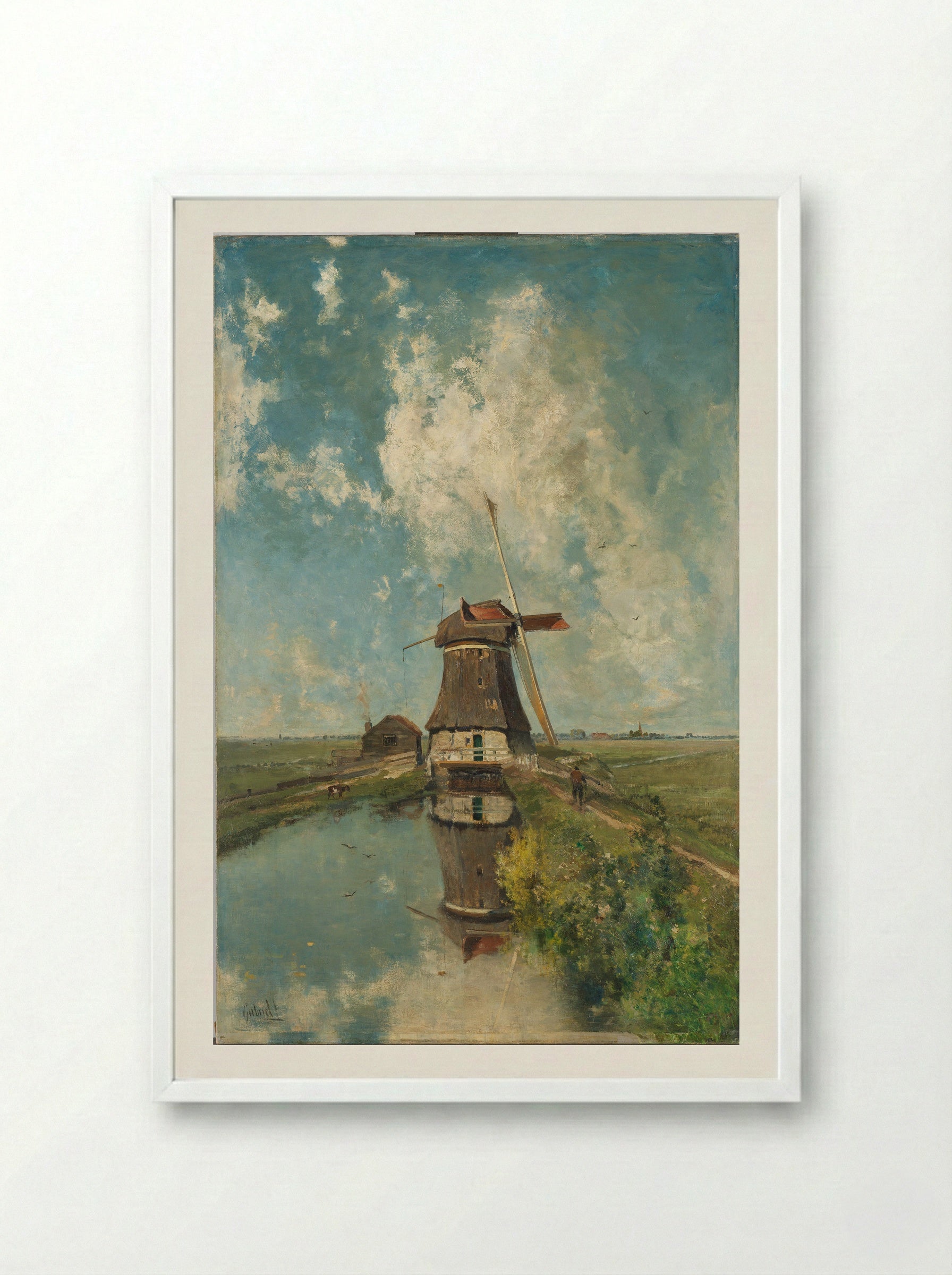 In the Month of July - Paul Joseph Constantin Gabriël - Framed Print White