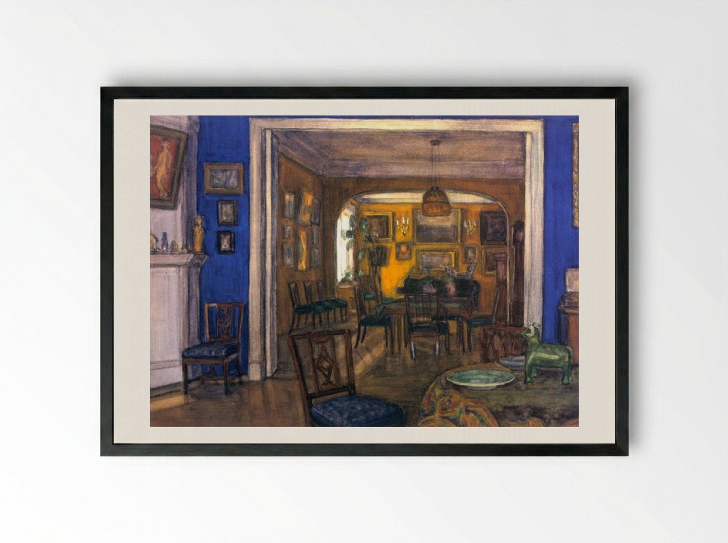 Interieur - Alexandre Benois - Framed Print Black