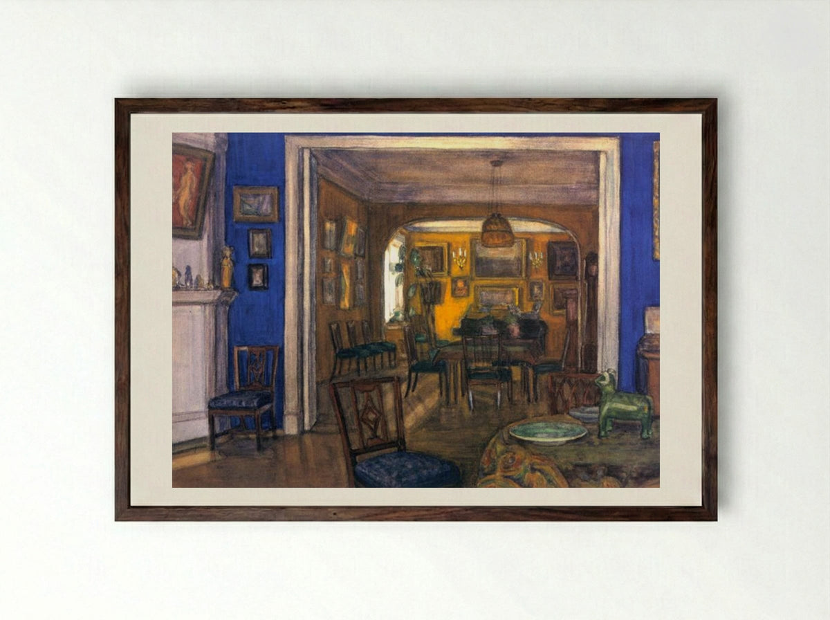Interieur - Alexandre Benois - Framed Print Dark Wood