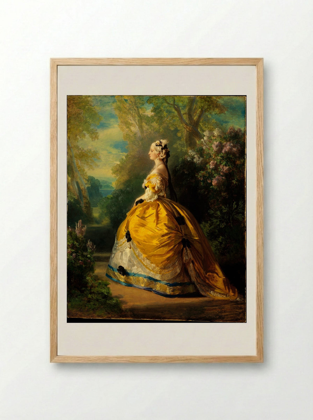 The Empress Eugénie - Franz Xaver Winterhalter - Framed Print Wood
