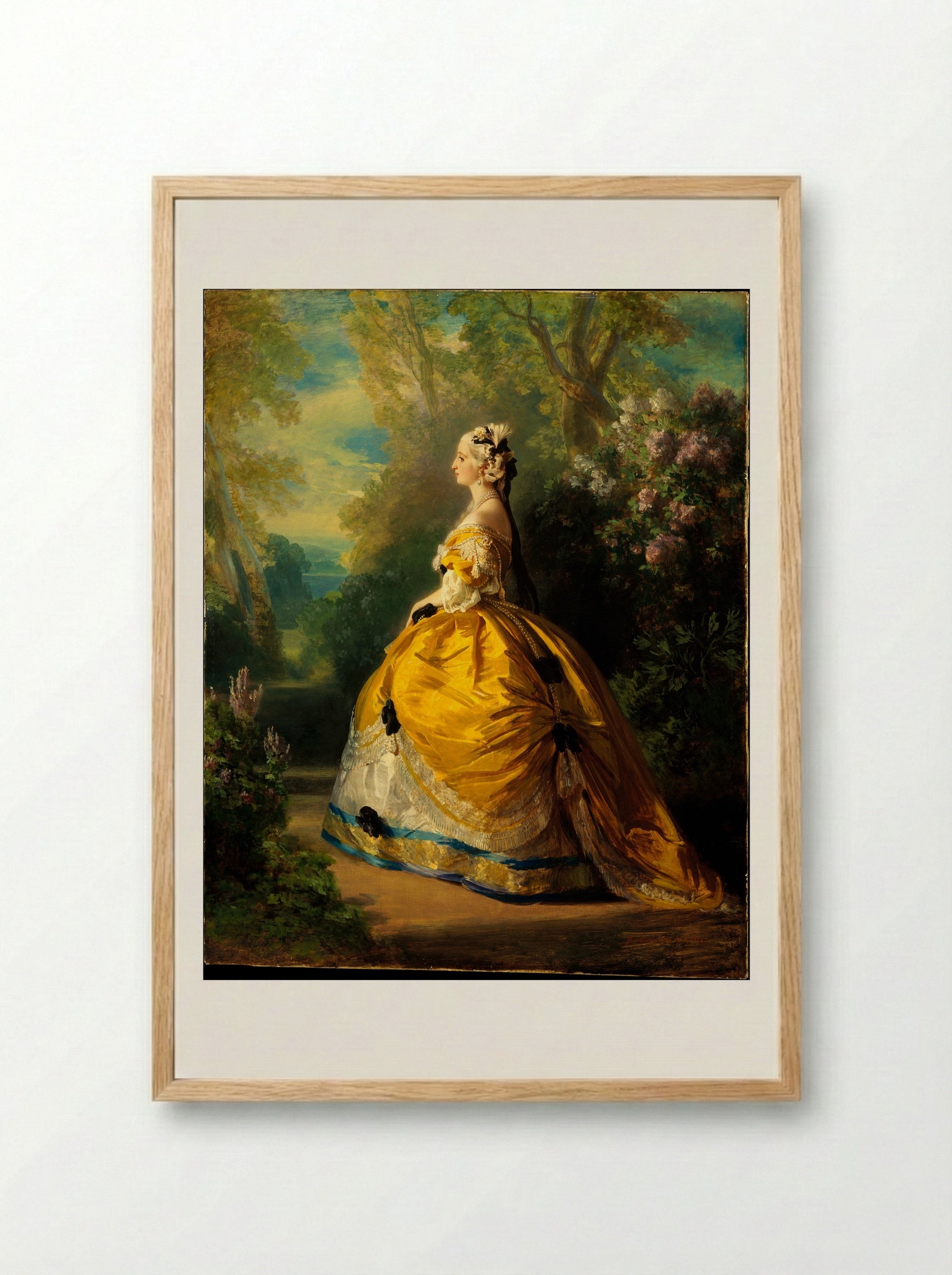 The Empress Eugénie - Franz Xaver Winterhalter - Framed Print Wood