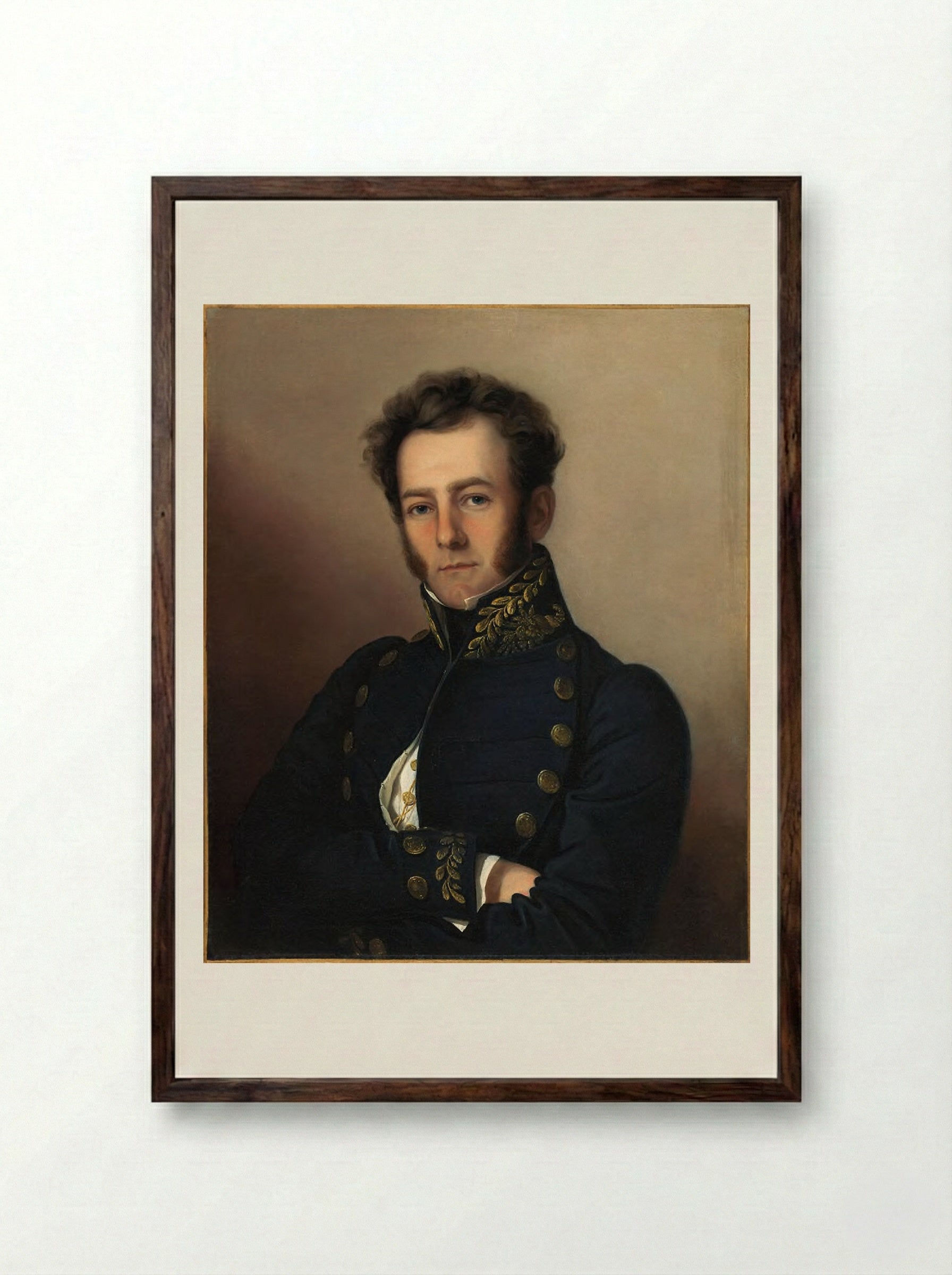 McKean Buchanan - Rembrandt Peale - Framed Print Dark Wood